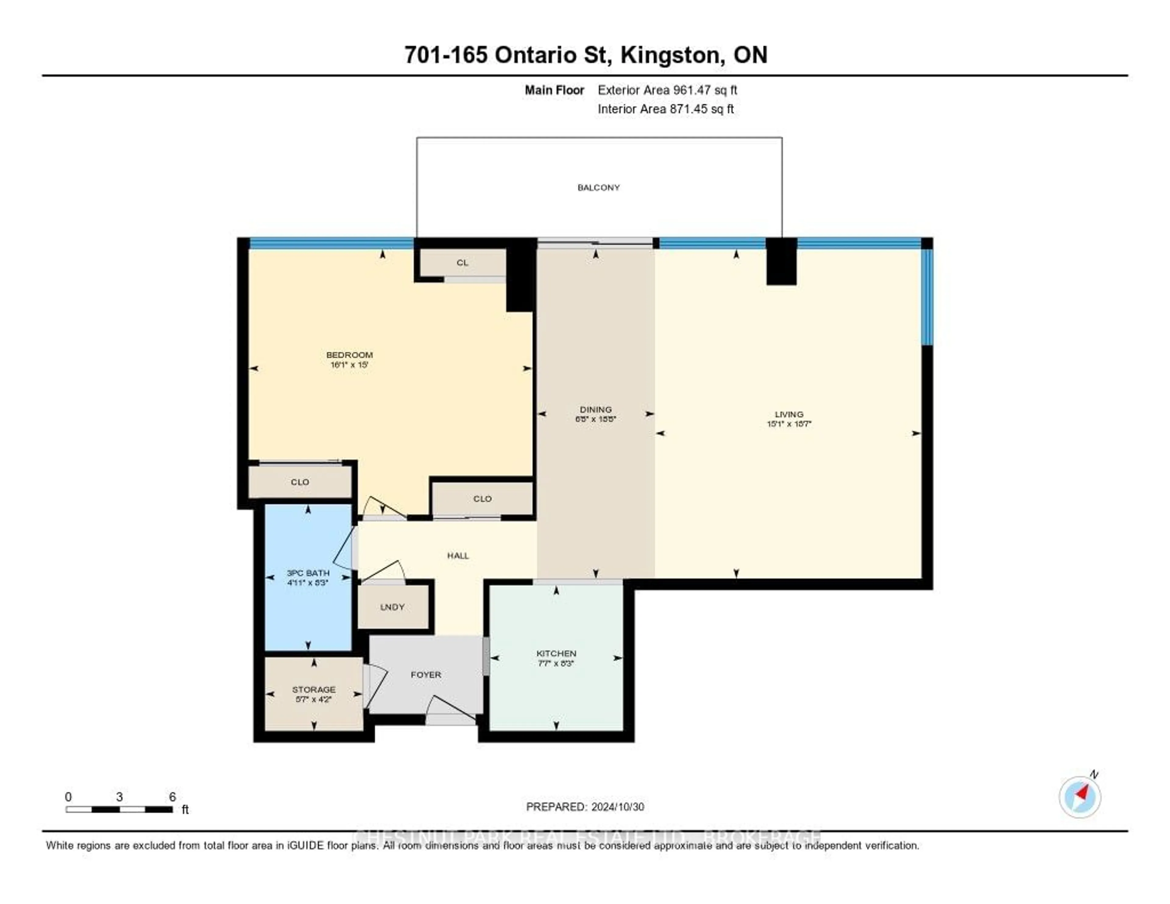 Floor plan for 165 Ontario St #701, Kingston Ontario K7L 2Y6