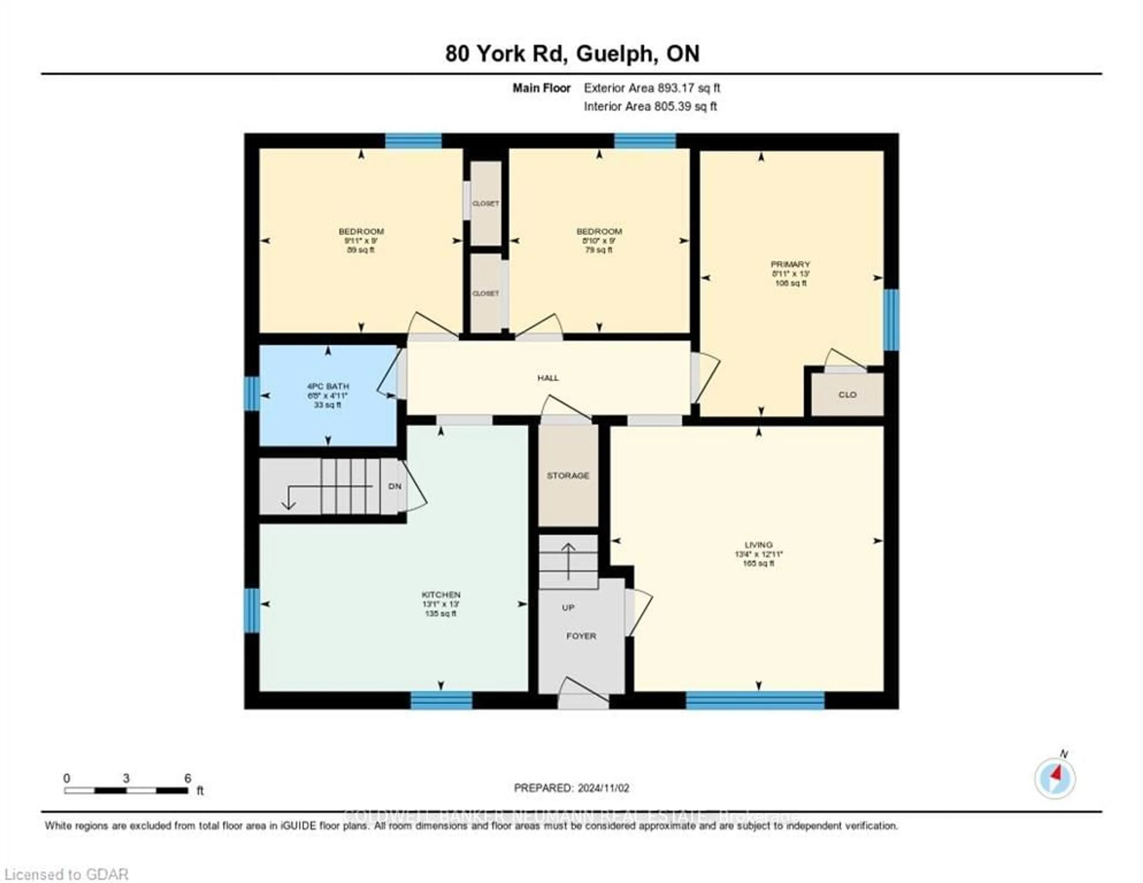 Floor plan for 80 York Rd, Guelph Ontario N1E 3E6