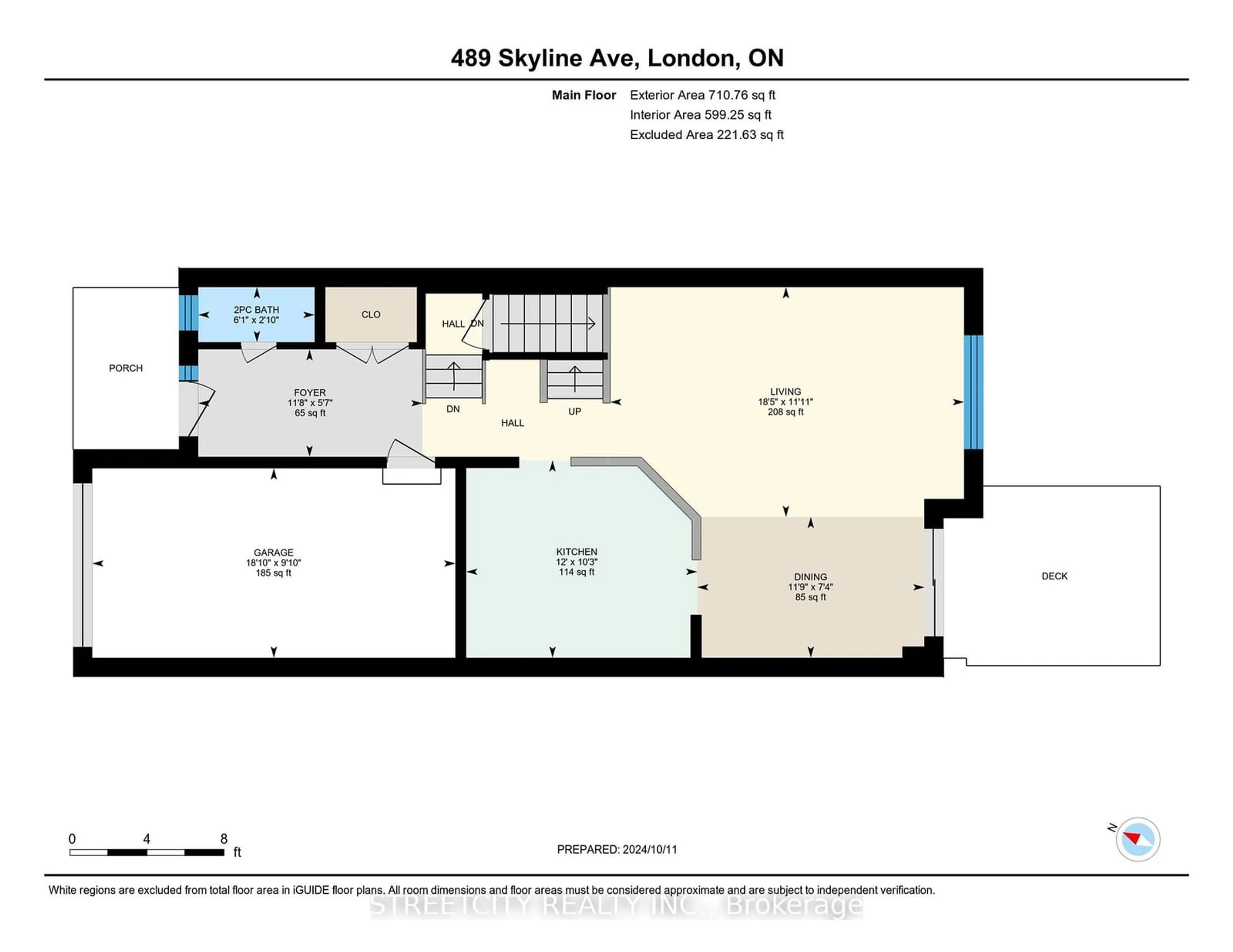 Floor plan for 489 Skyline Ave, London Ontario N5X 4L2