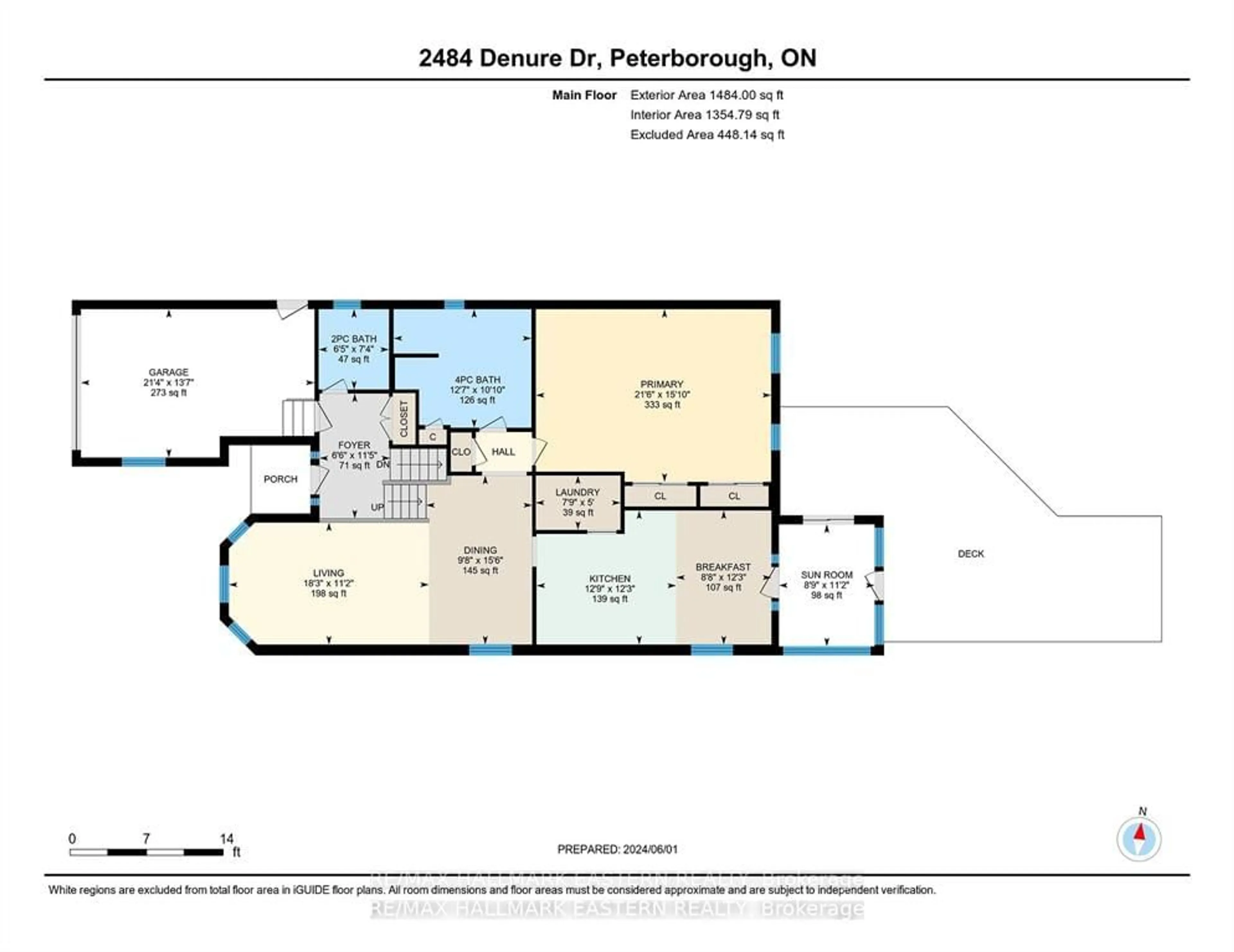 Floor plan for 2484 Denure Dr, Peterborough Ontario K9K 2M3