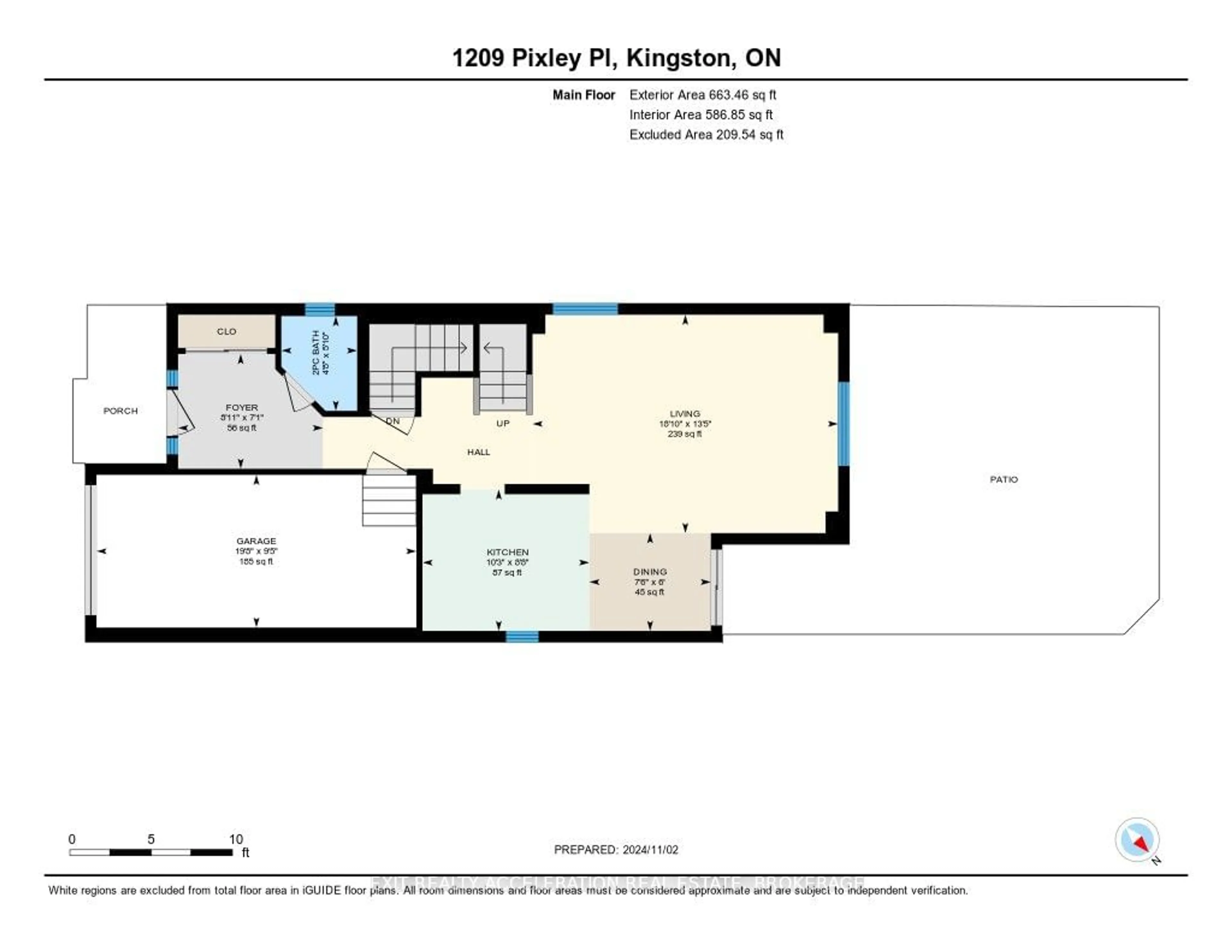 Floor plan for 1209 Pixley Pl, Kingston Ontario K7M 0A1