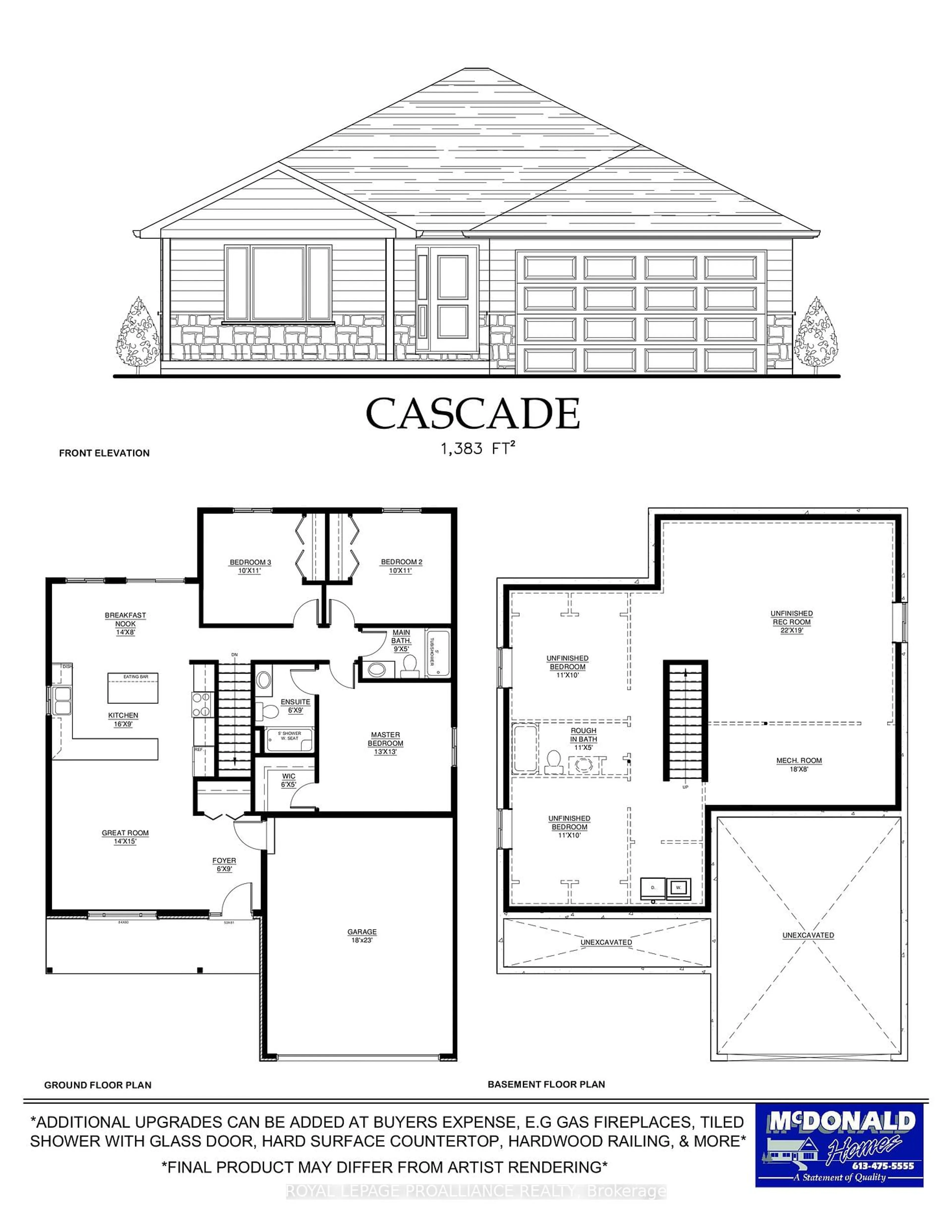 Floor plan for Lot 5 Homewood Ave, Trent Hills Ontario K0K 1Y0