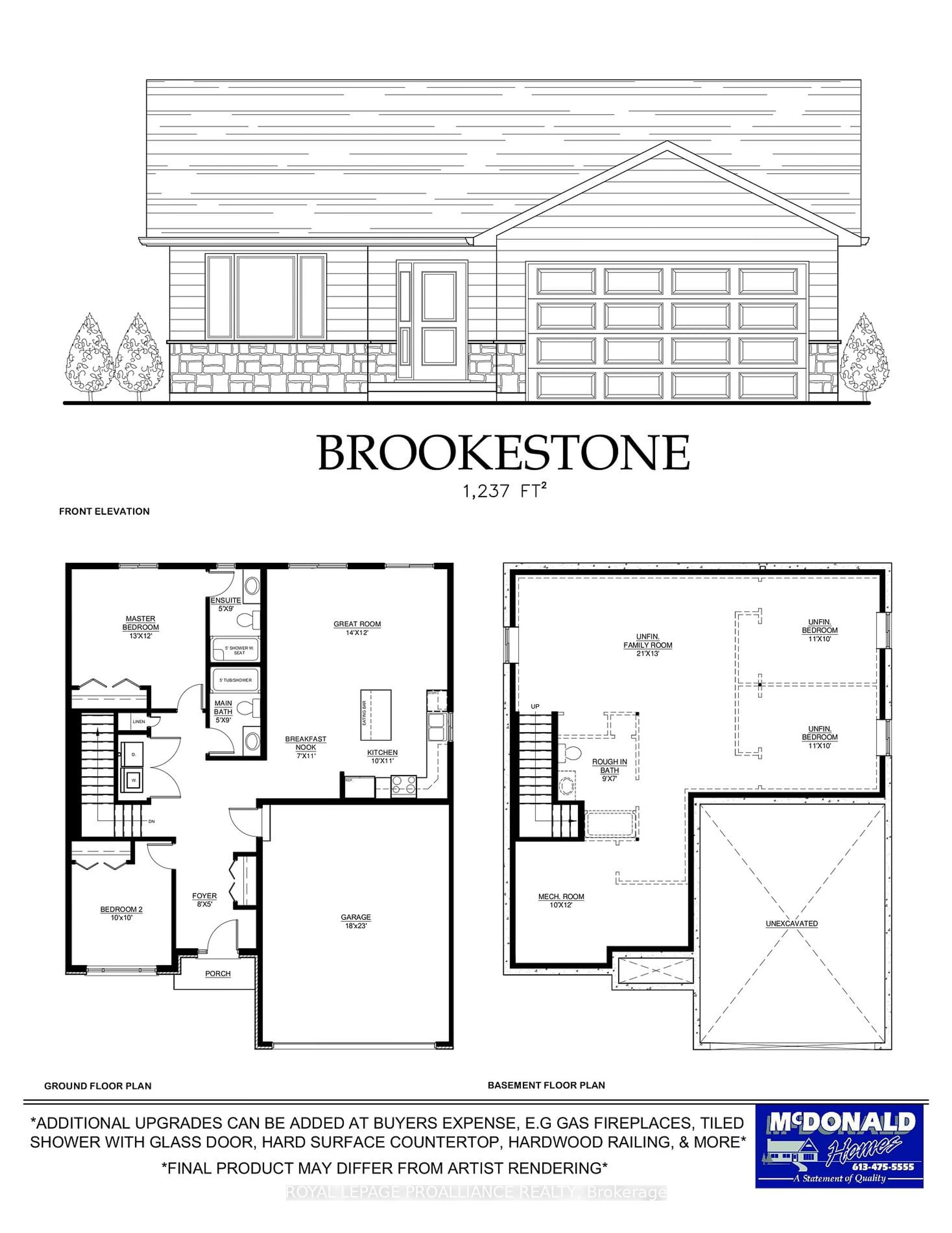 Floor plan for Lot 4 Homewood Ave, Trent Hills Ontario K0L 1Y0