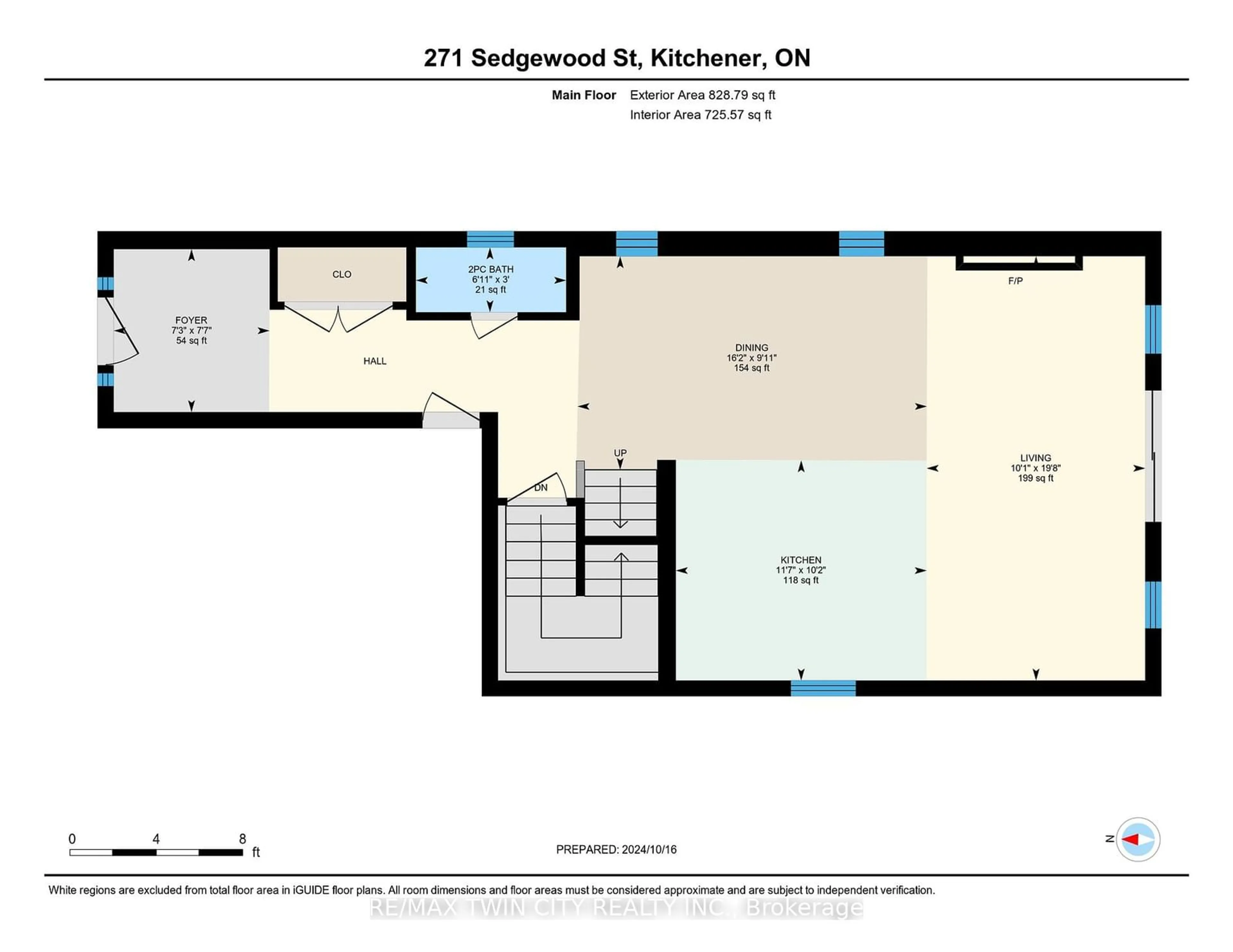 Floor plan for 217 Sedgewood St, Kitchener Ontario N2P 0H9