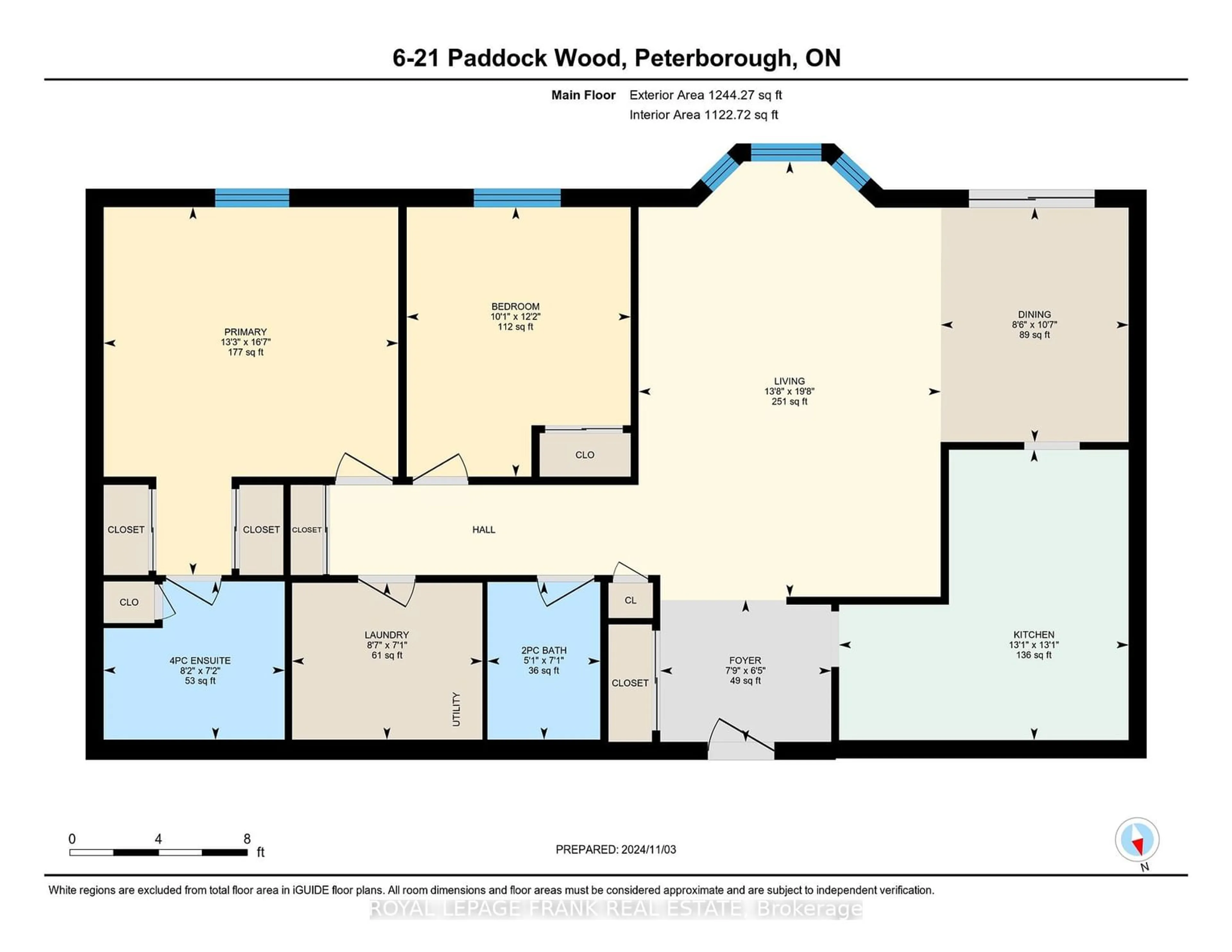 Floor plan for 21 Paddock Wood #6, Peterborough Ontario K9H 7H2