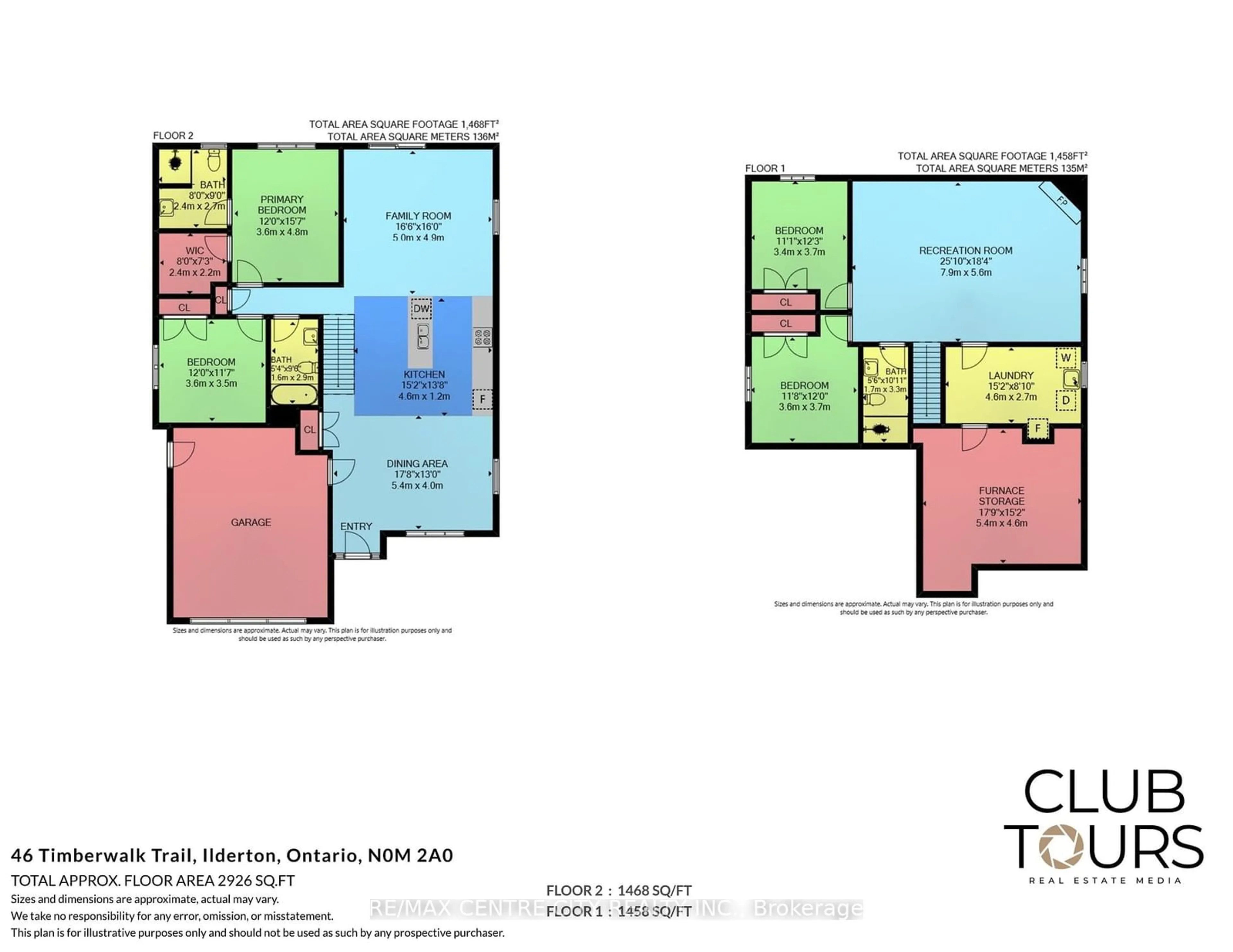 Floor plan for 46 Timberwalk Tr, Middlesex Centre Ontario N0M 2A0