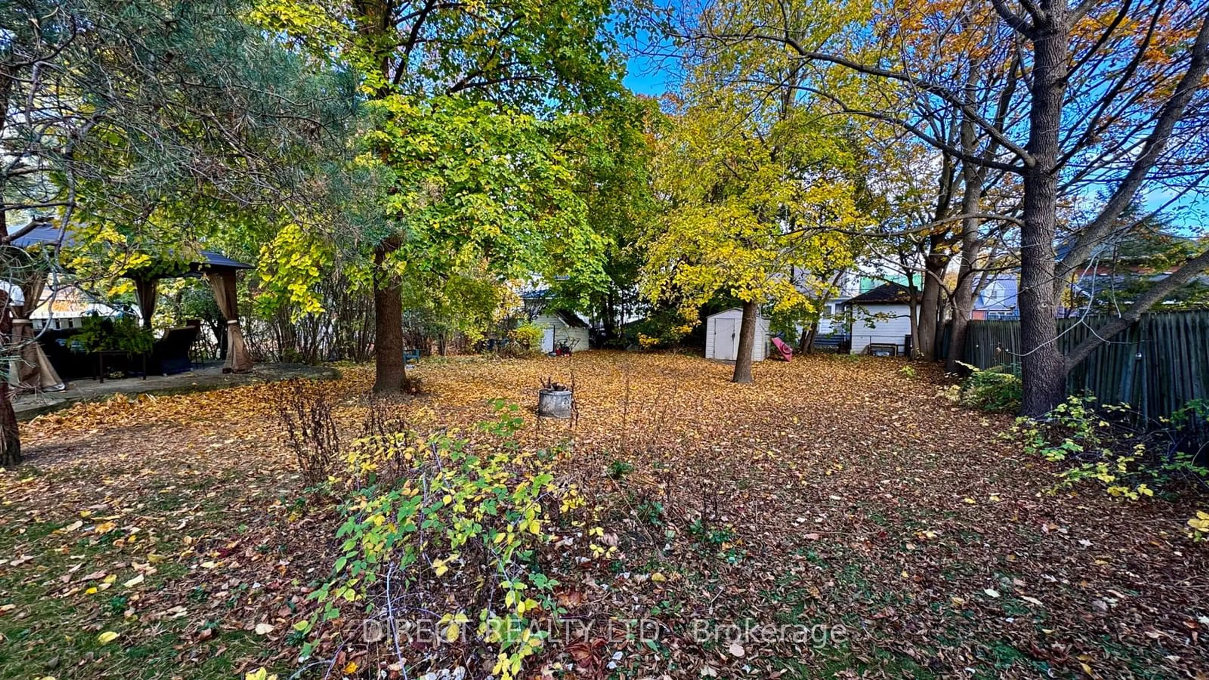 A pic from exterior of the house or condo, the fenced backyard for 283 Foster Ave, Belleville Ontario K8N 3R6