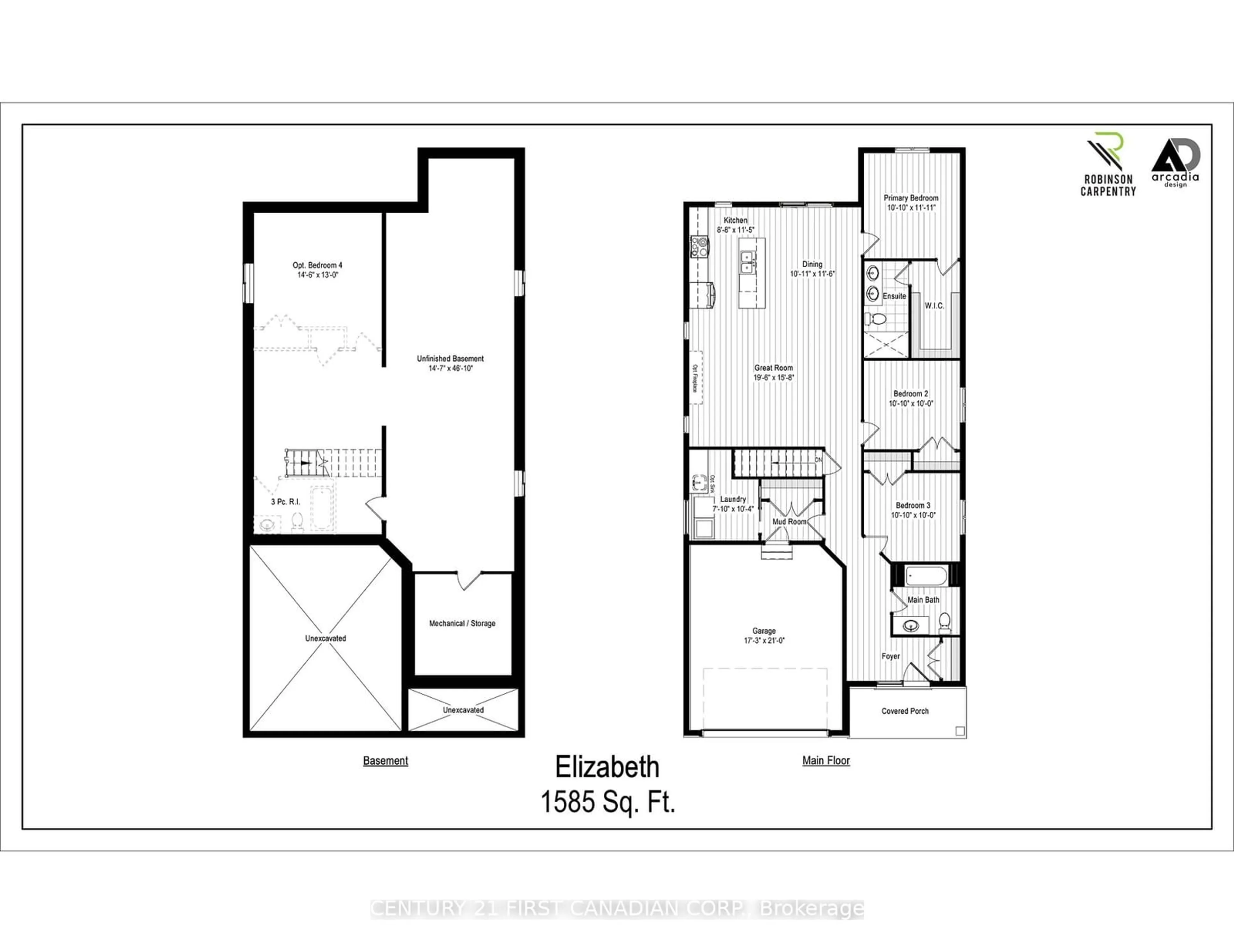 Floor plan for 21 Sheldabren St, North Middlesex Ontario N0M 1A0