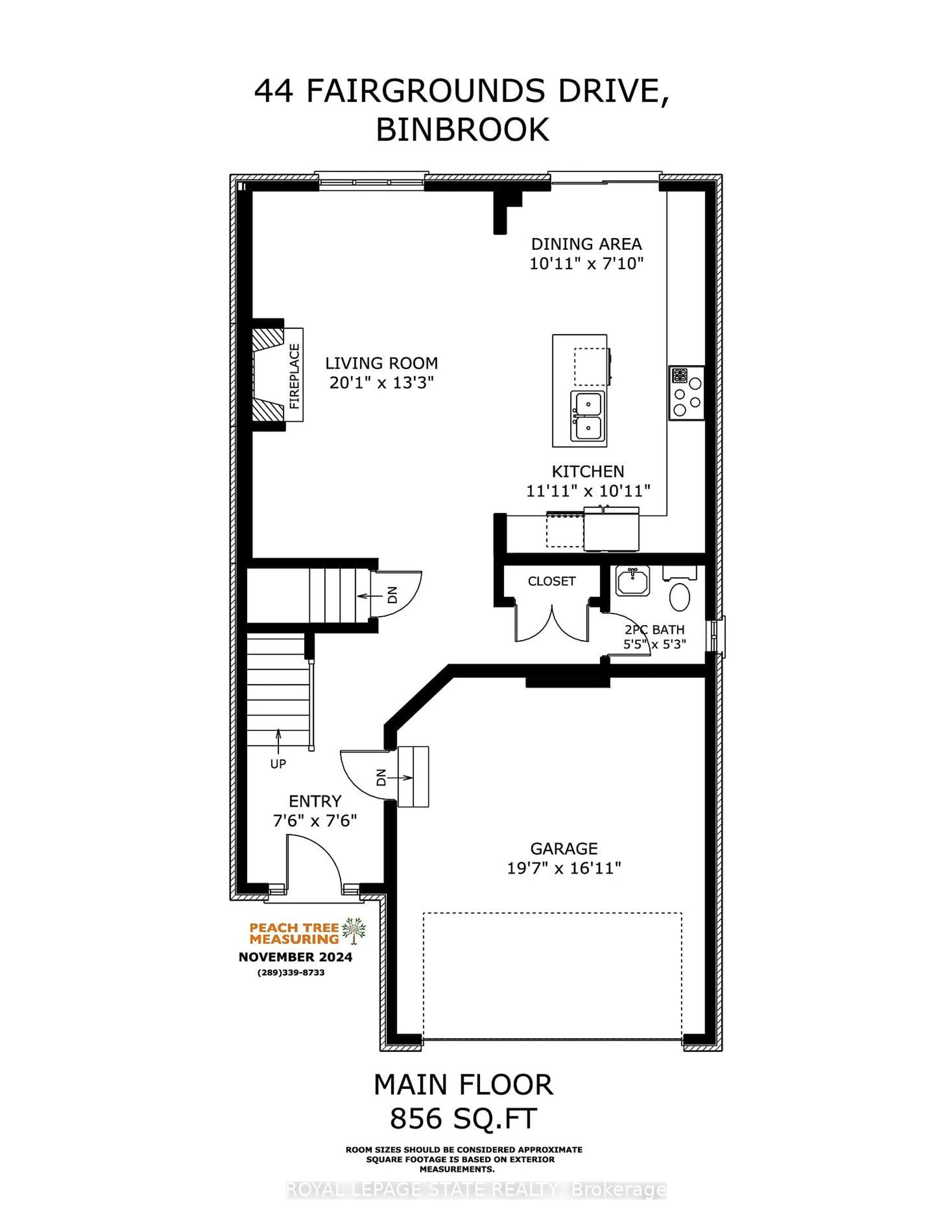 Floor plan for 44 Fairgrounds Dr, Hamilton Ontario L0R 1C0