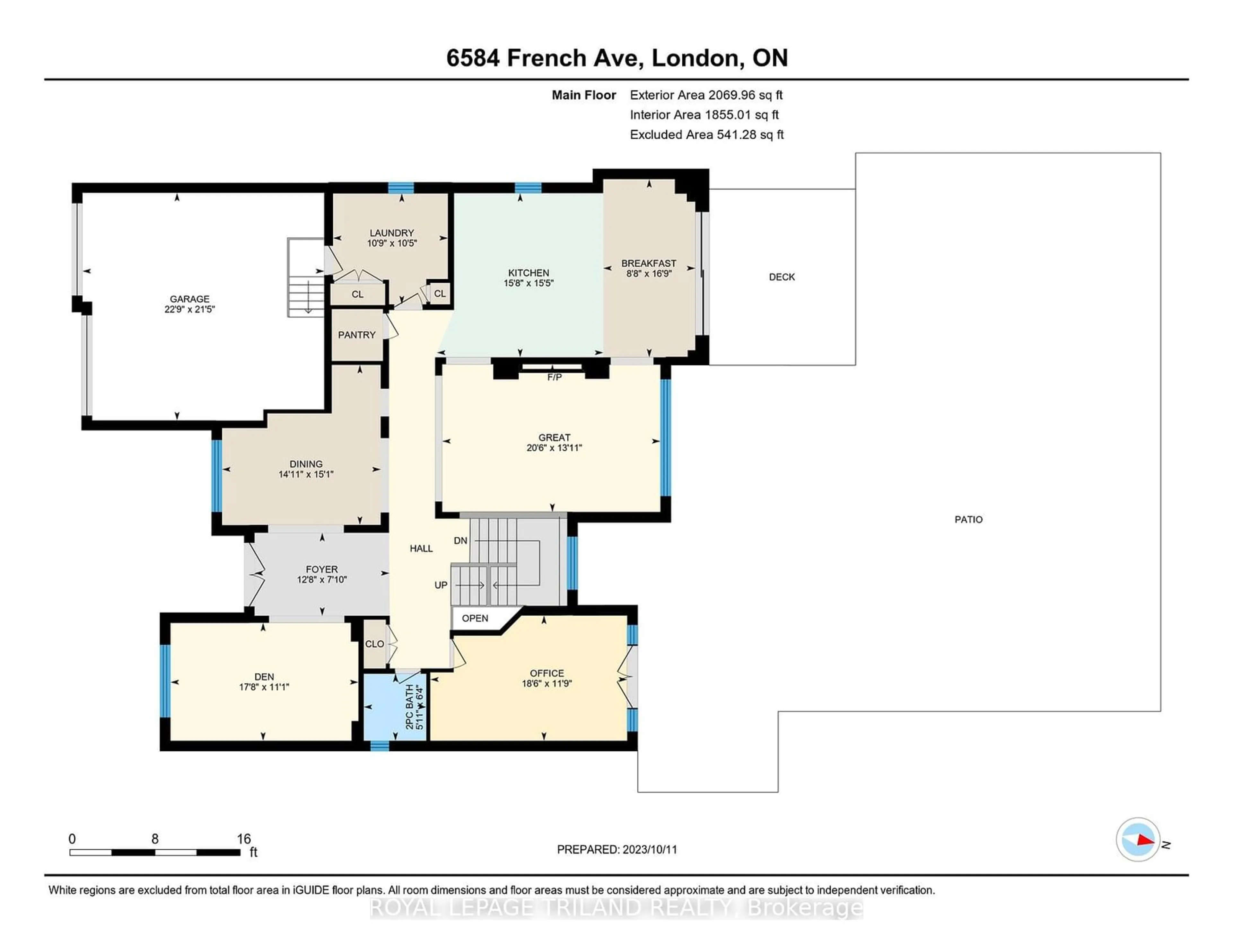 Floor plan for 6584 FRENCH Ave, London Ontario N6P 0G5