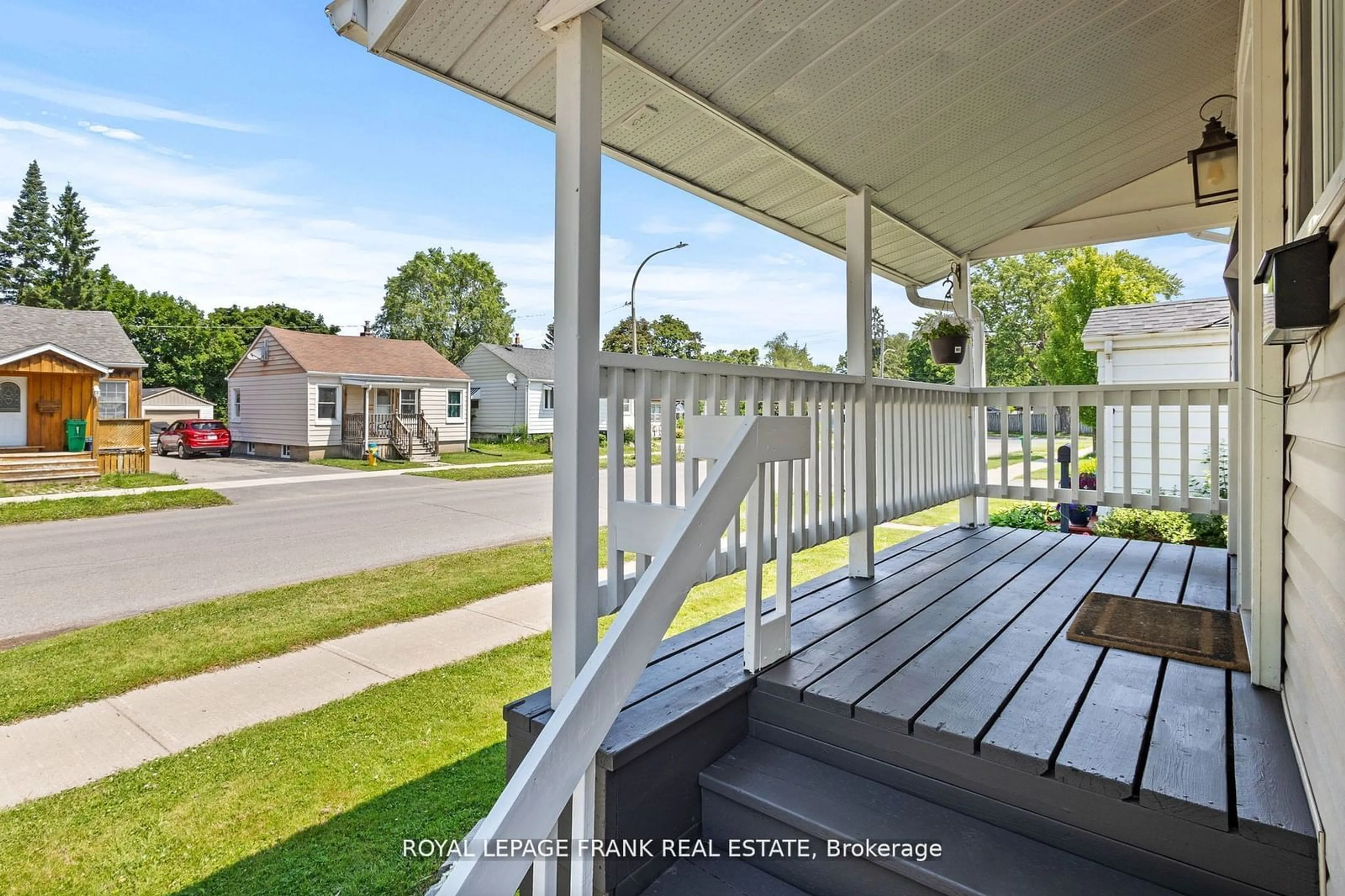 Patio, the fenced backyard for 723 St Marys St, Peterborough Ontario K9J 4H1