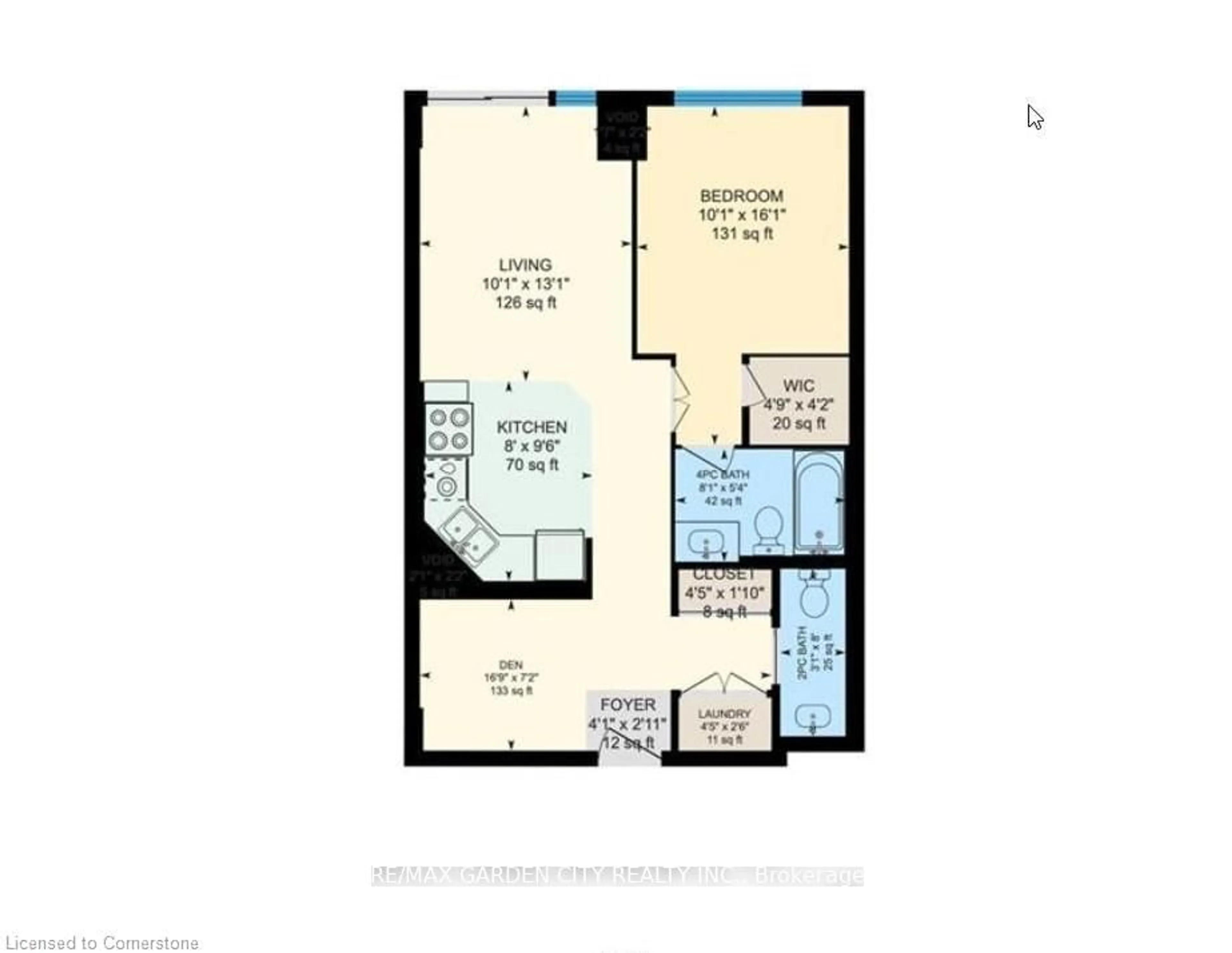 Floor plan for 560 North Service Rd #304, Grimsby Ontario L3M 4E8