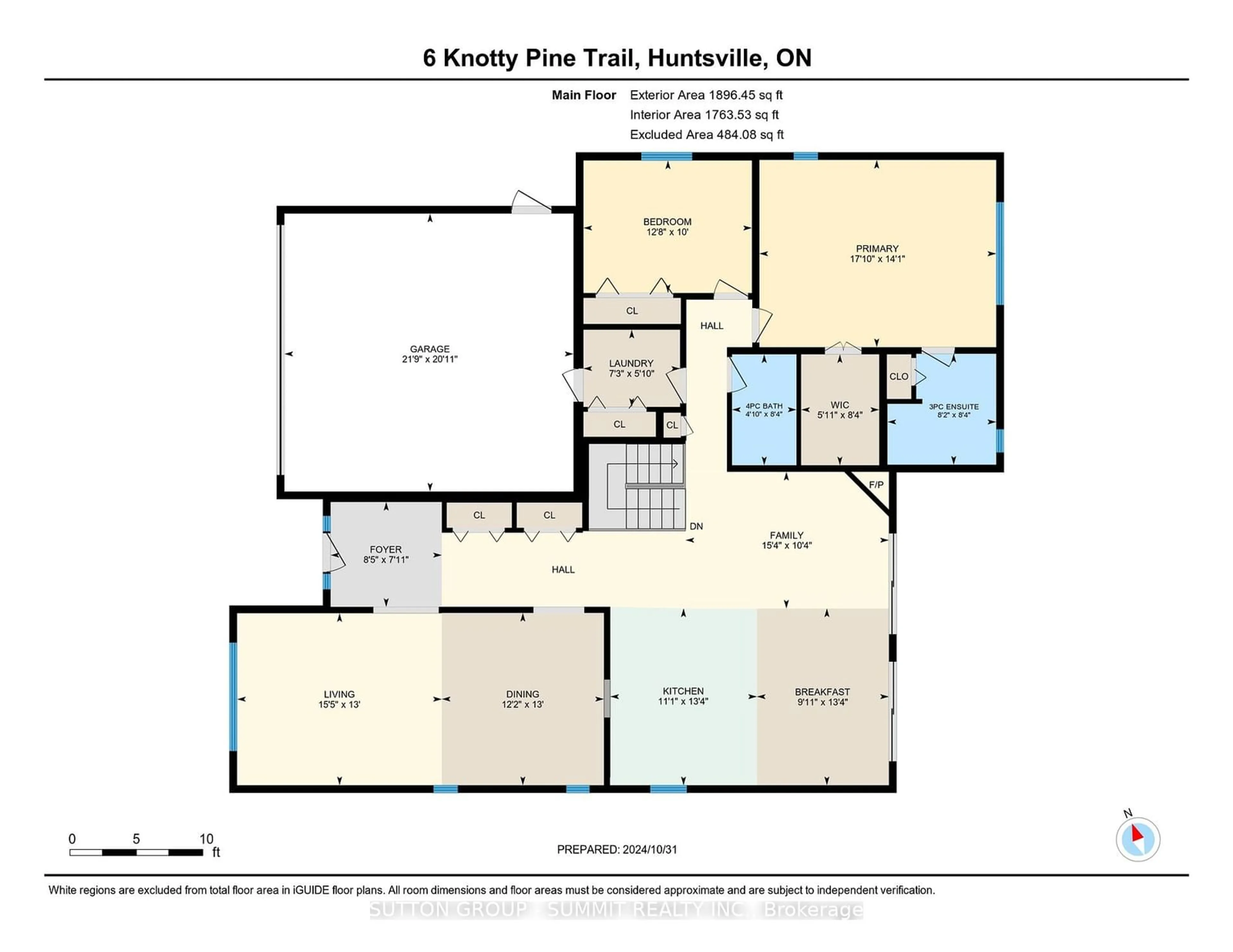 Floor plan for 6 Knotty Pine Tr, Huntsville Ontario P1H 1S9