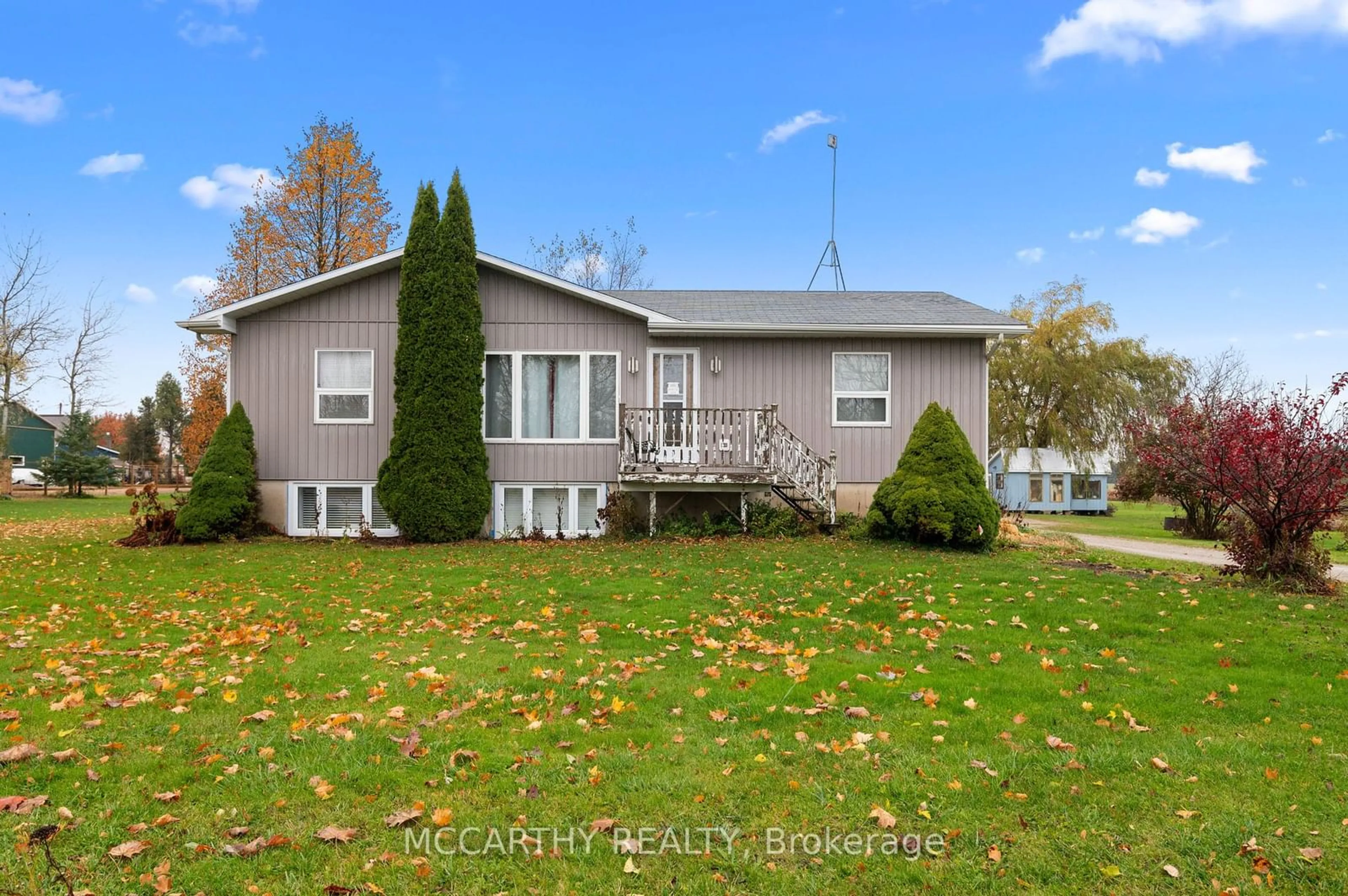 Frontside or backside of a home, the fenced backyard for 682427 260 Sdrd, Melancthon Ontario L9V 2N1