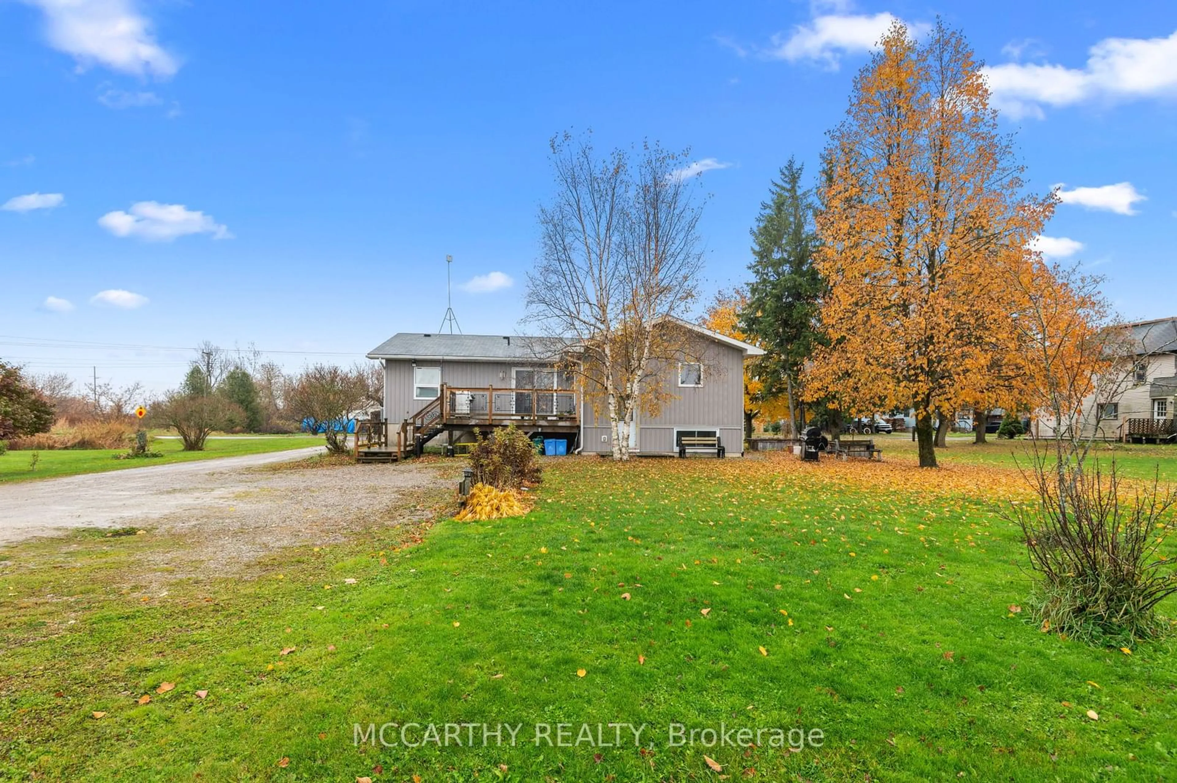 A pic from exterior of the house or condo, the fenced backyard for 682427 260 Sdrd, Melancthon Ontario L9V 2N1