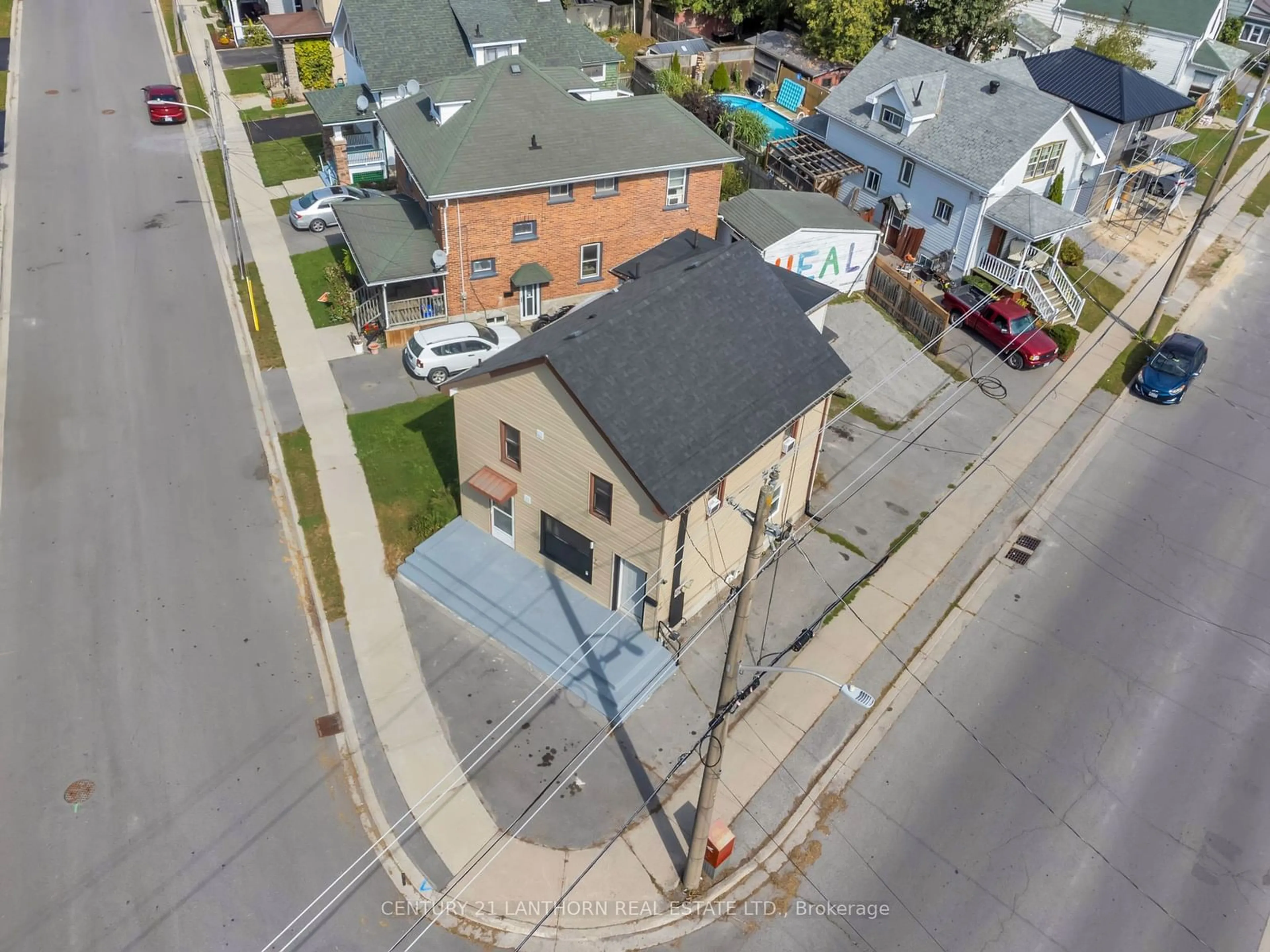 Frontside or backside of a home, the street view for 1 South Park St, Belleville Ontario K8P 2W8