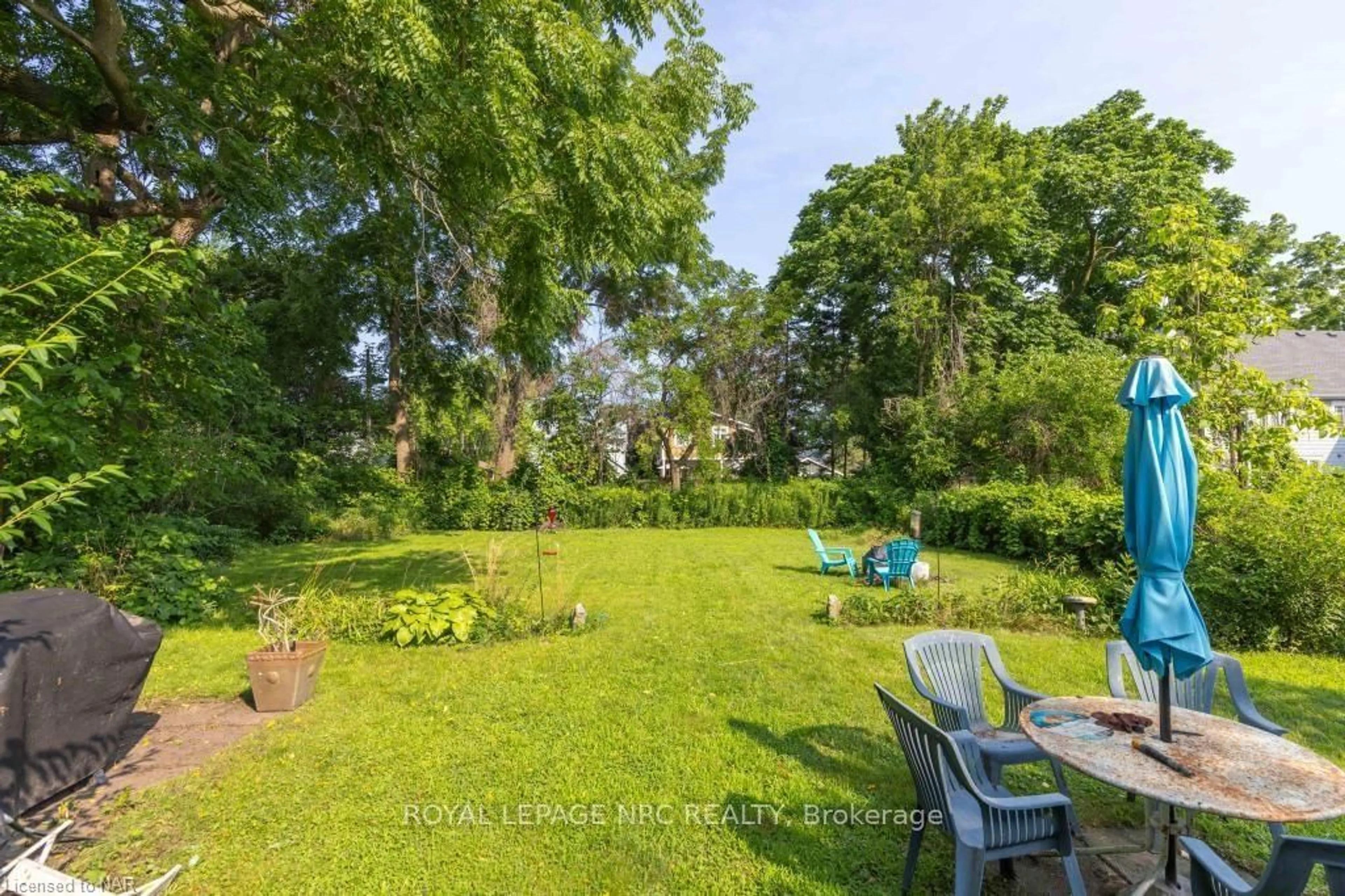 Patio, the fenced backyard for 154 DALHOUSIE Ave, St. Catharines Ontario L2N 4X7