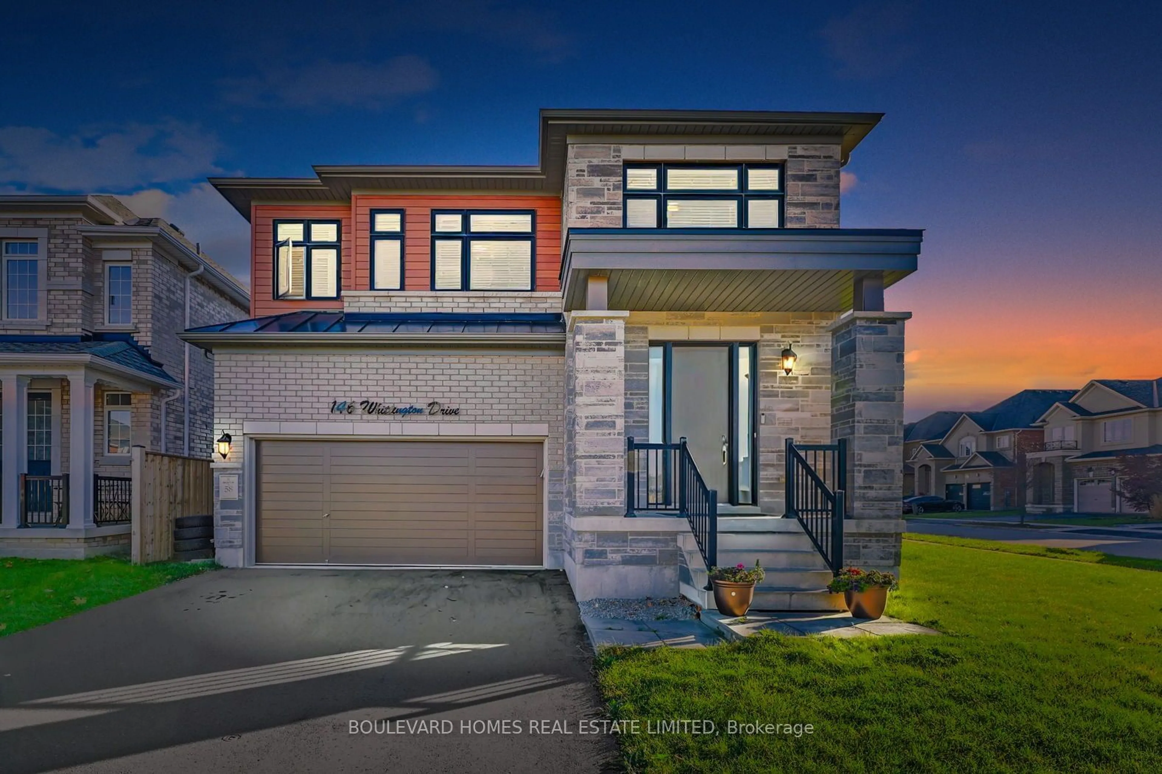 Frontside or backside of a home, the street view for 146 Whittington Dr, Hamilton Ontario L9K 0H5