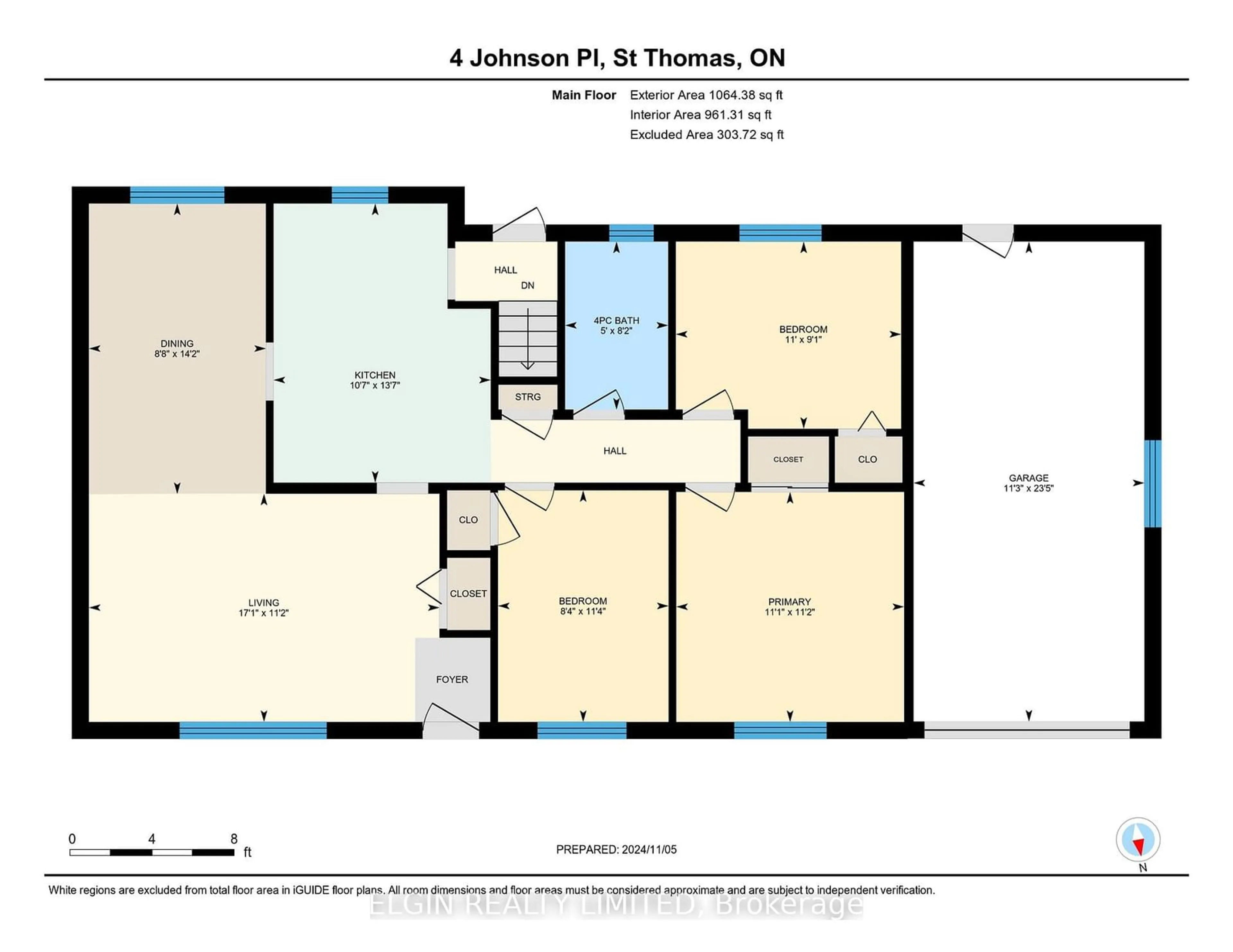 Floor plan for 4 Johnson Pl, St. Thomas Ontario N5P 2G1