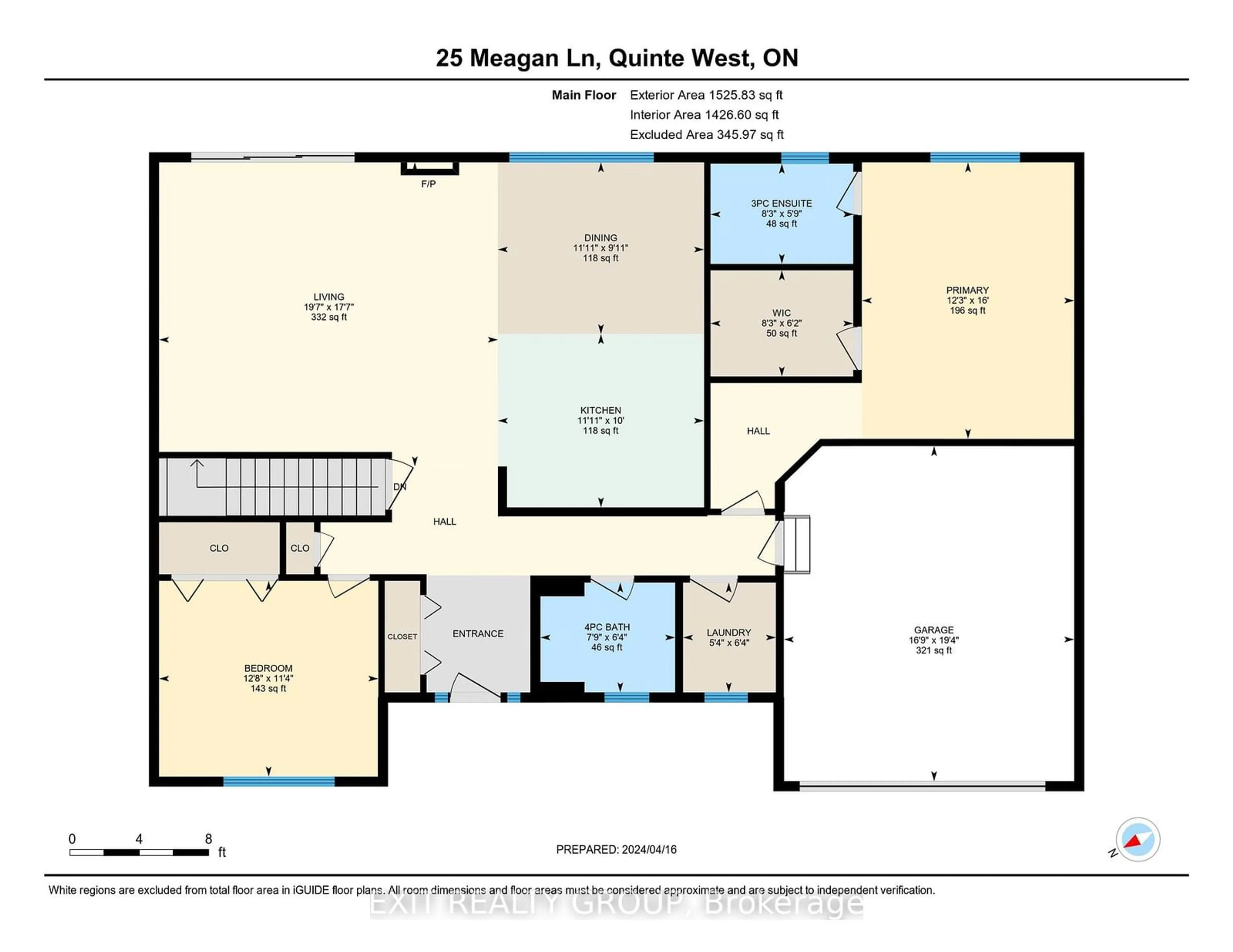 Floor plan for 25 Meagan Lane, Quinte West Ontario K0K 2C0