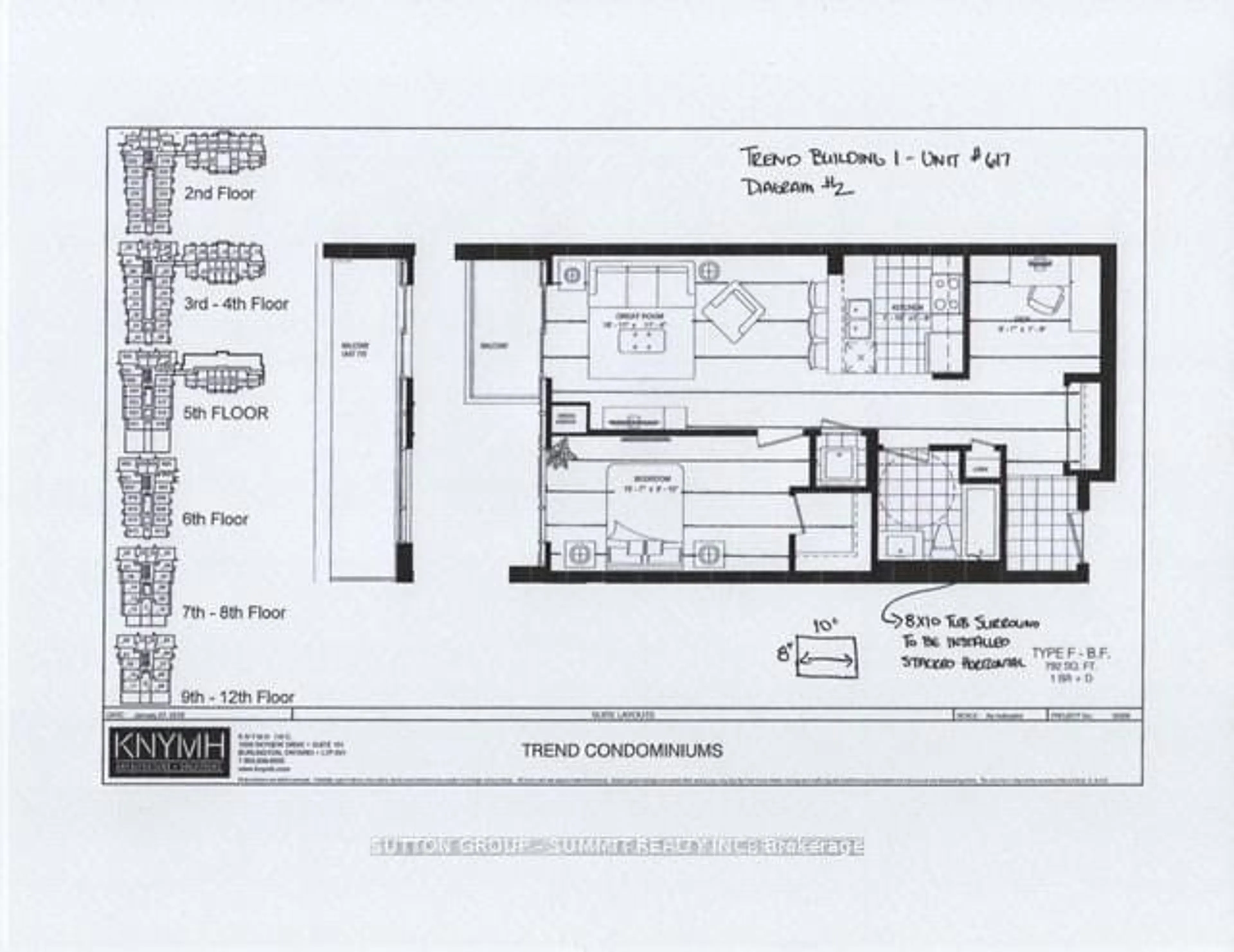 Floor plan for 450 Dundas St #617, Hamilton Ontario L0R 2H4