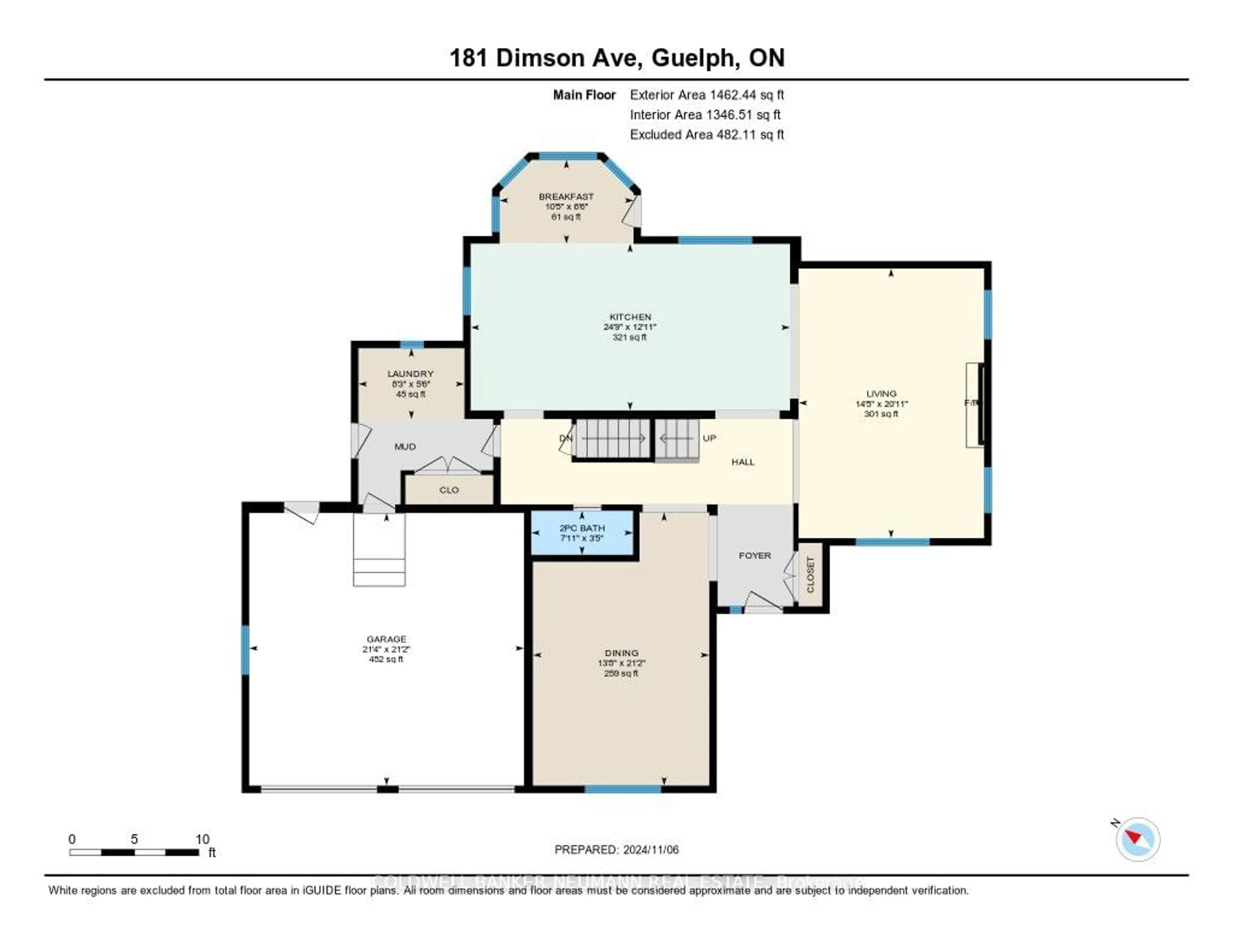 Floor plan for 181 Dimson Ave, Guelph Ontario N1G 3C5