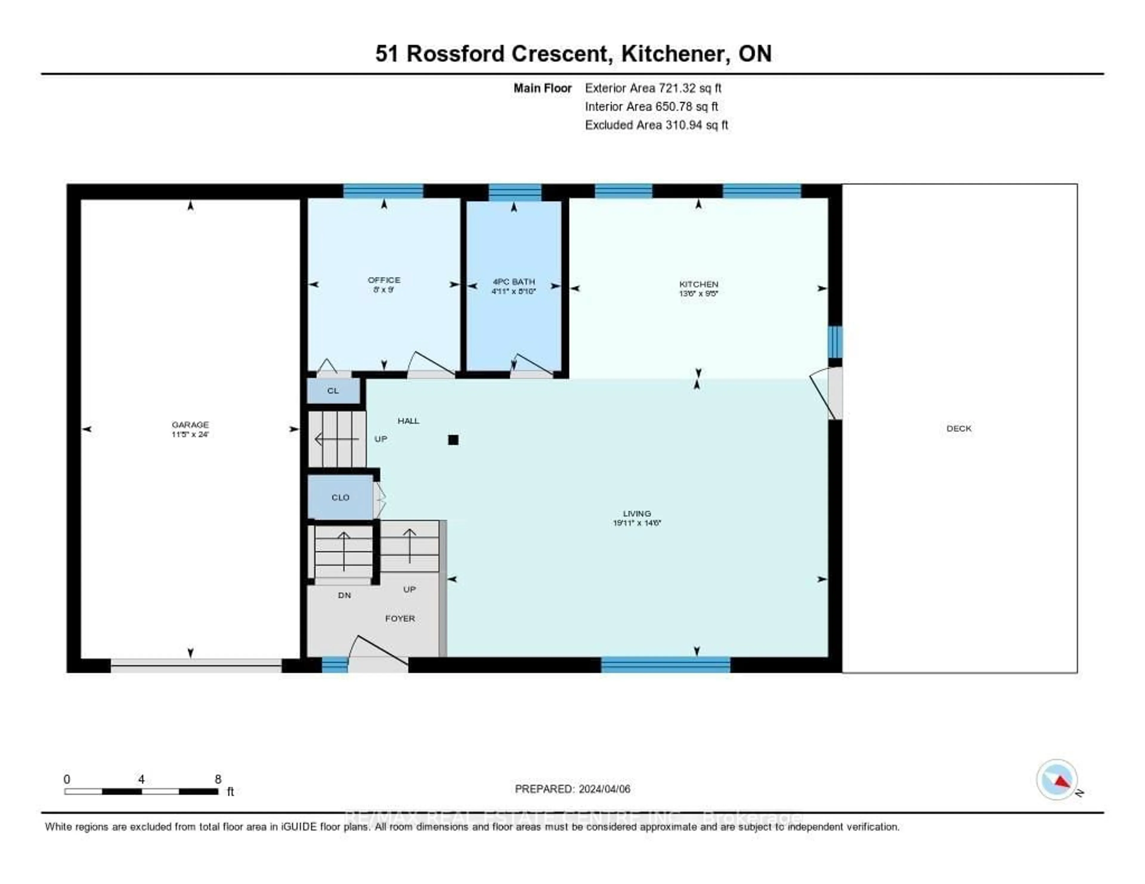 Floor plan for 51 Rossford Cres, Kitchener Ontario N2M 2H8