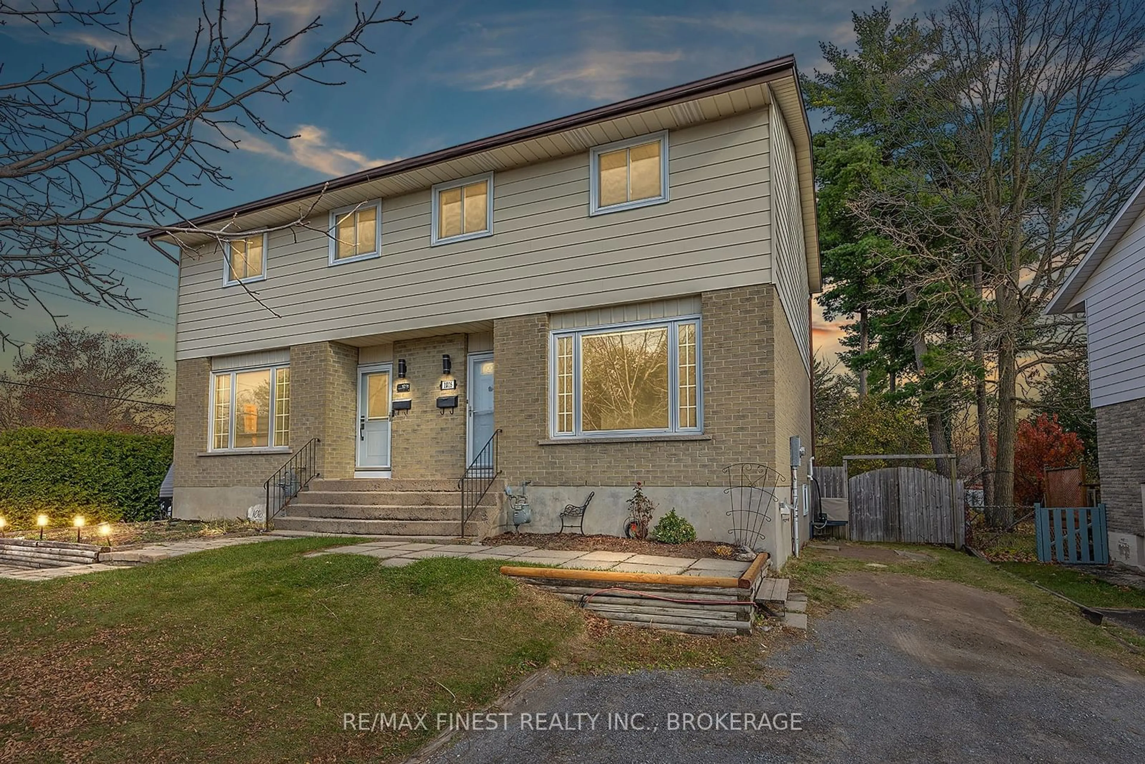 Frontside or backside of a home, the fenced backyard for 1016 Old Colony Rd, Kingston Ontario K7P 1K3