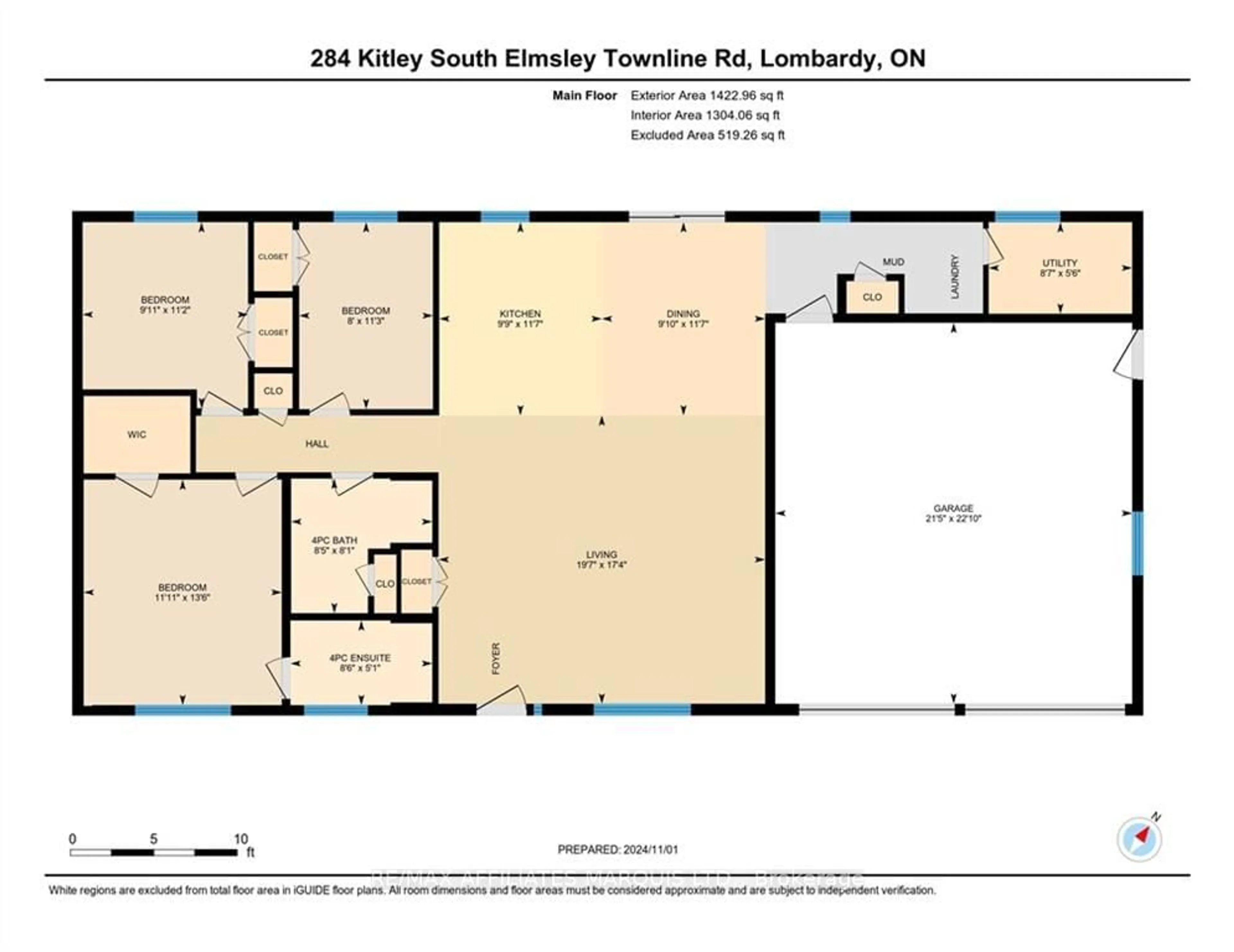 Floor plan for 284 KITLEY SOUTH ELMSEY TOWNLINE Rd, Rideau Lakes Ontario K0G 1L0