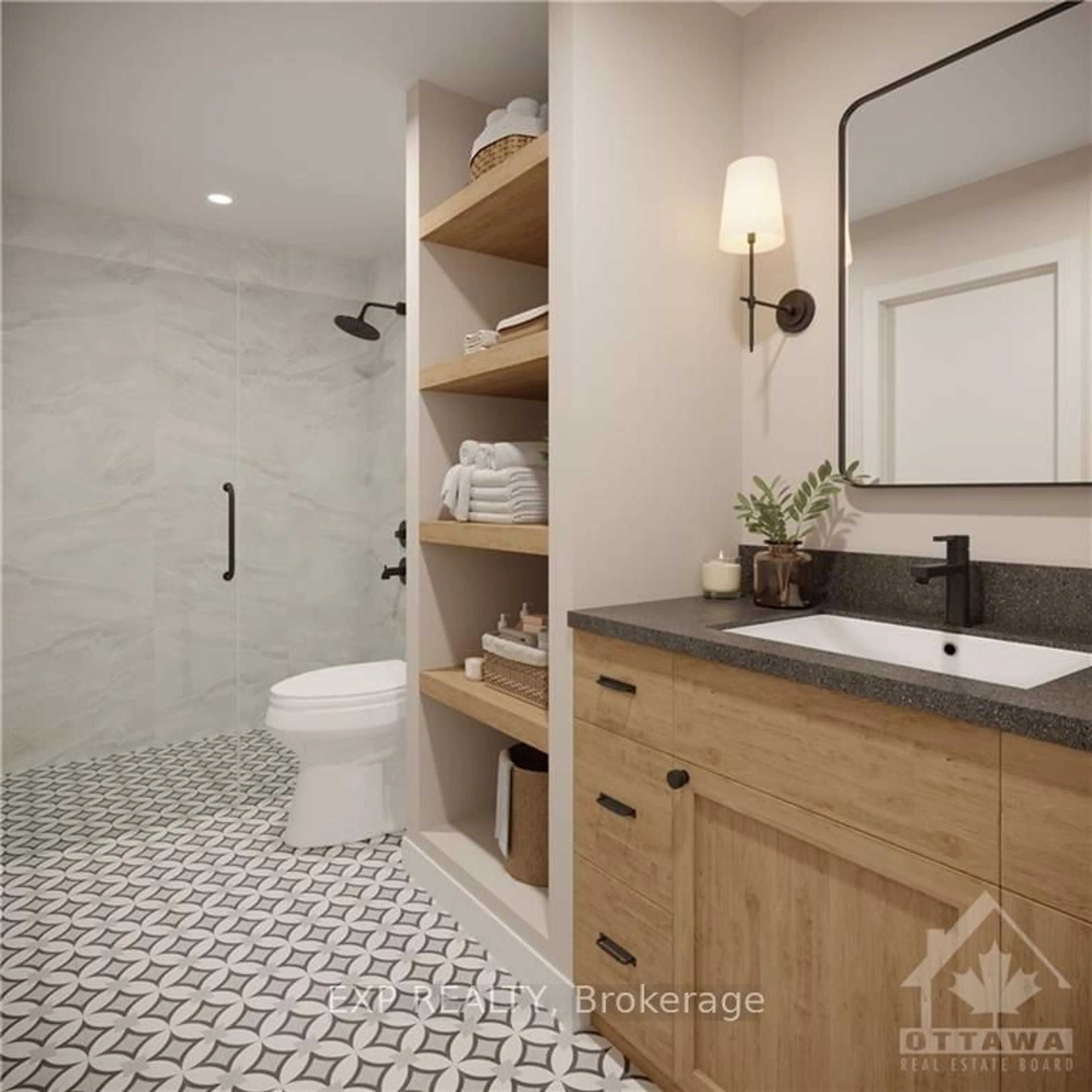 Contemporary bathroom, ceramic floors for 1204 COPE Dr, Stittsville - Munster - Richmond Ontario K2S 3C4