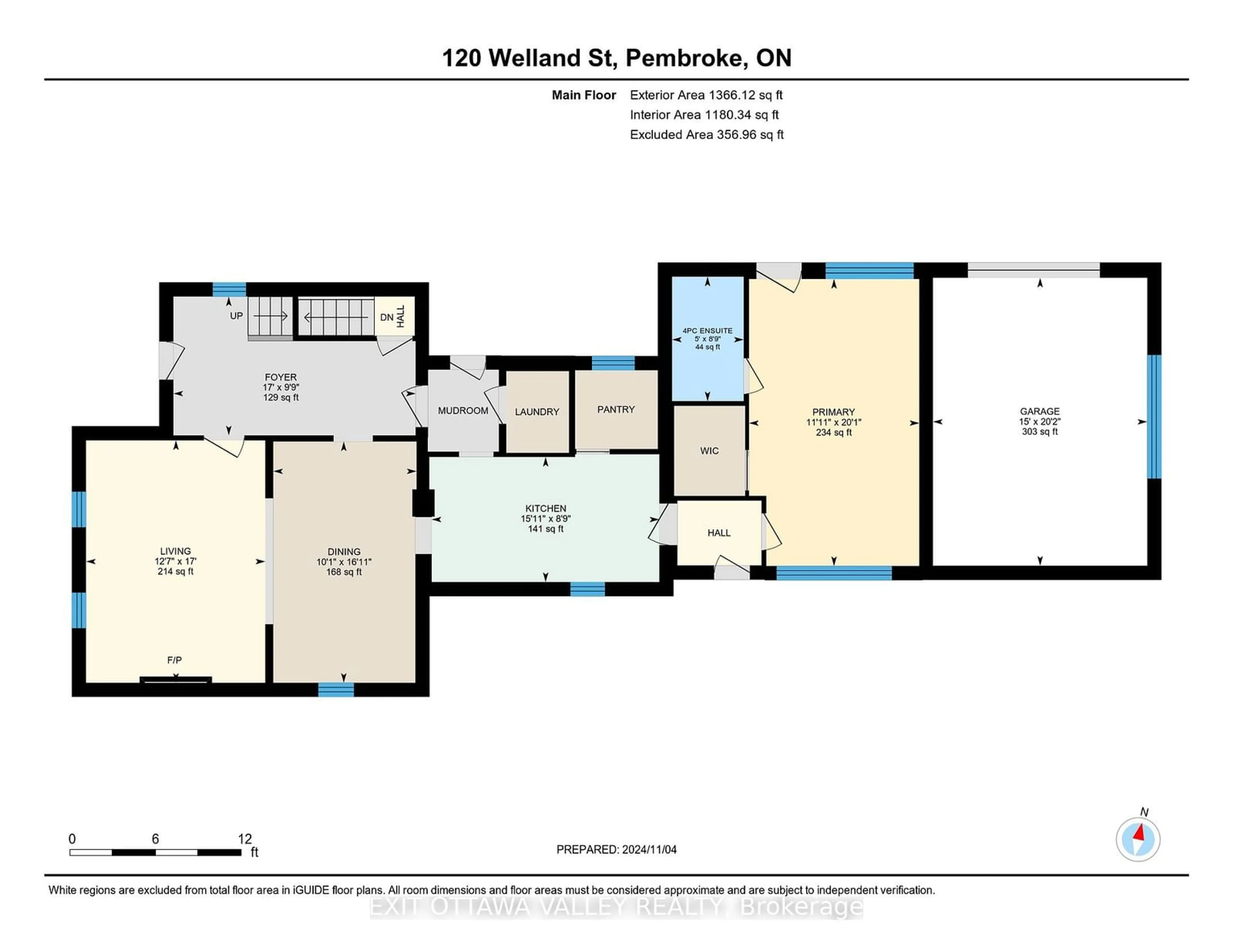 Floor plan for 120 WELLAND St, Pembroke Ontario K8A 5Y3