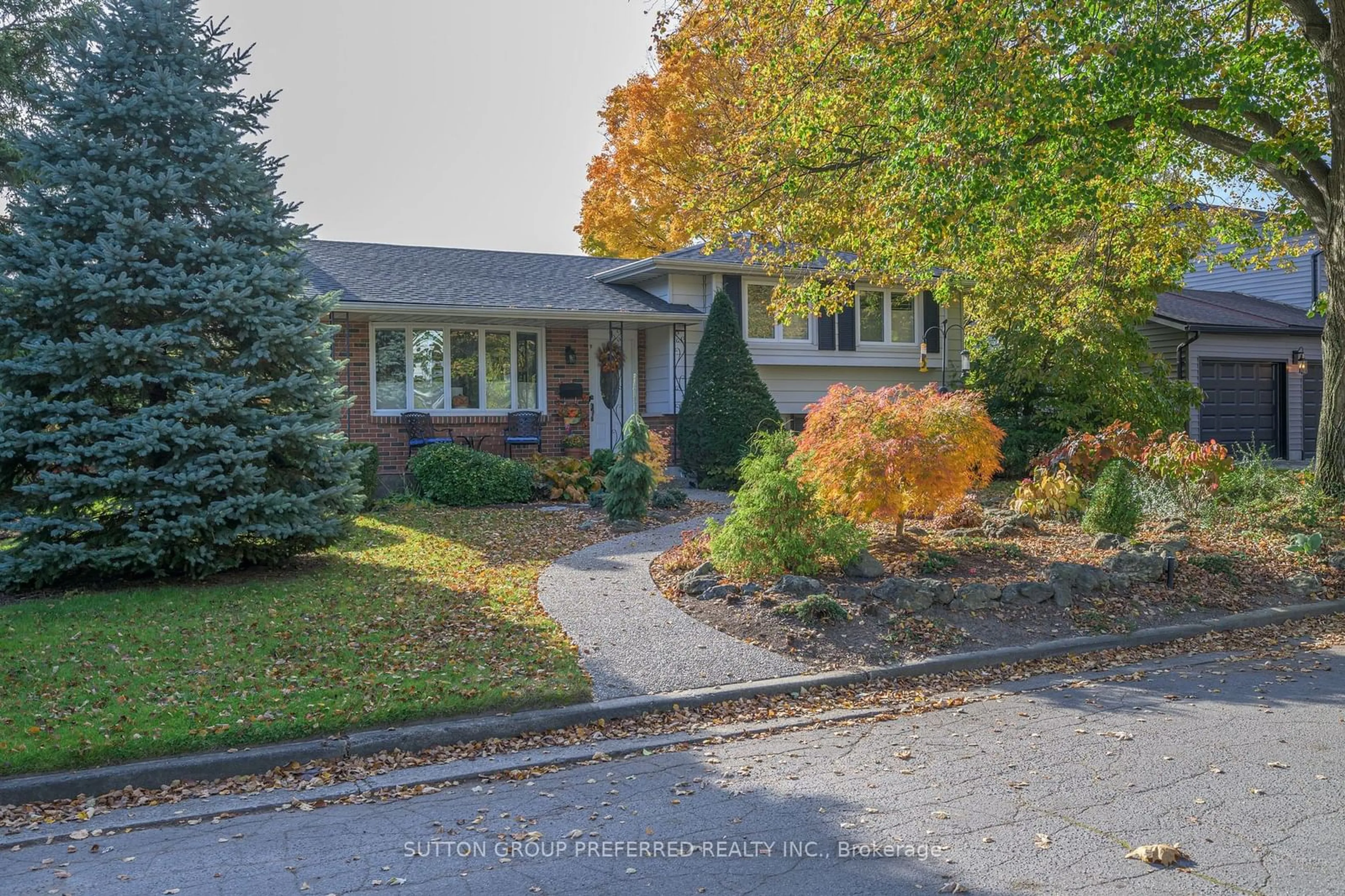 Frontside or backside of a home, the street view for 1 Roland Lane, London Ontario N5X 1E9