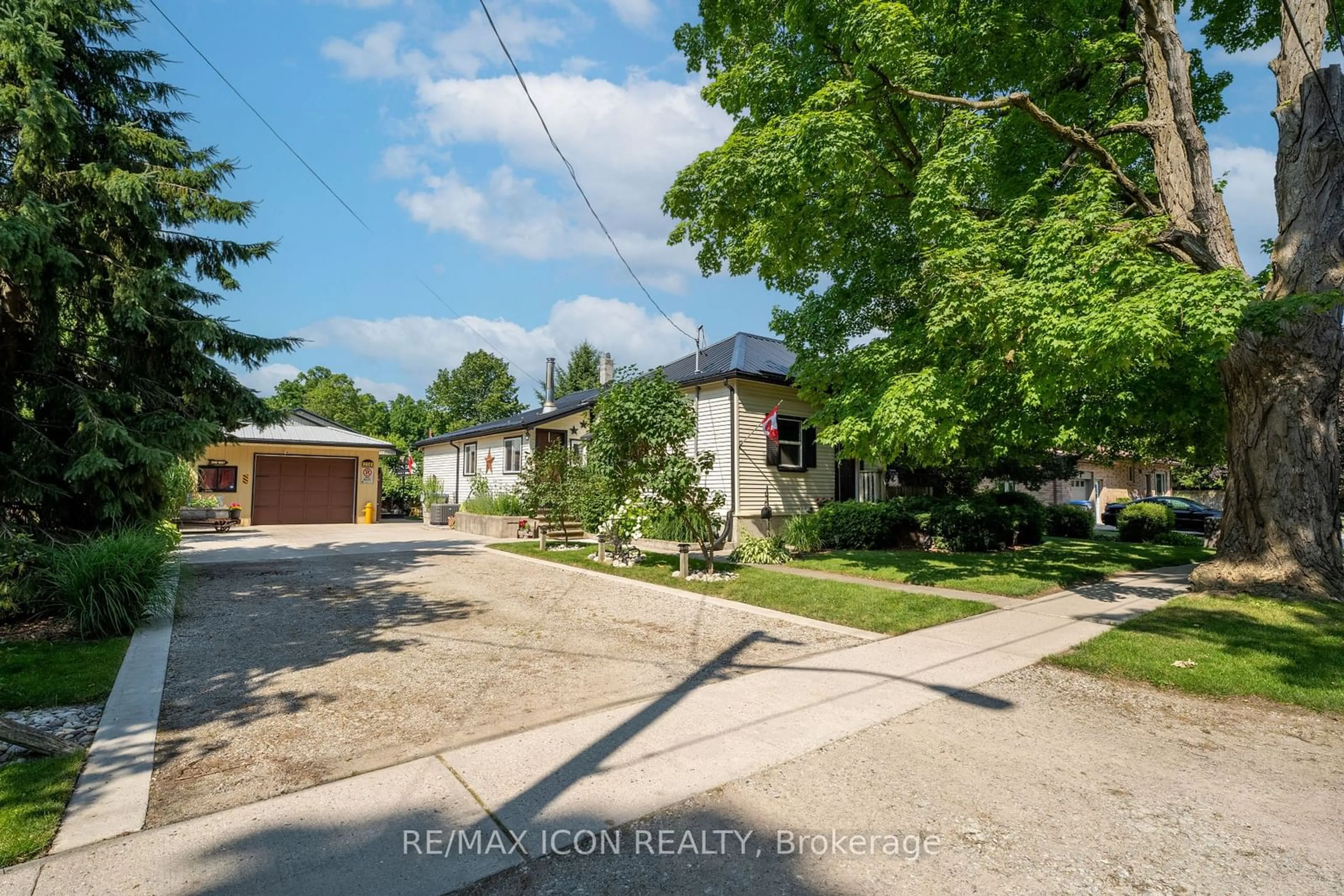 Frontside or backside of a home, the street view for 258 Anna St, North Middlesex Ontario N0M 2K0