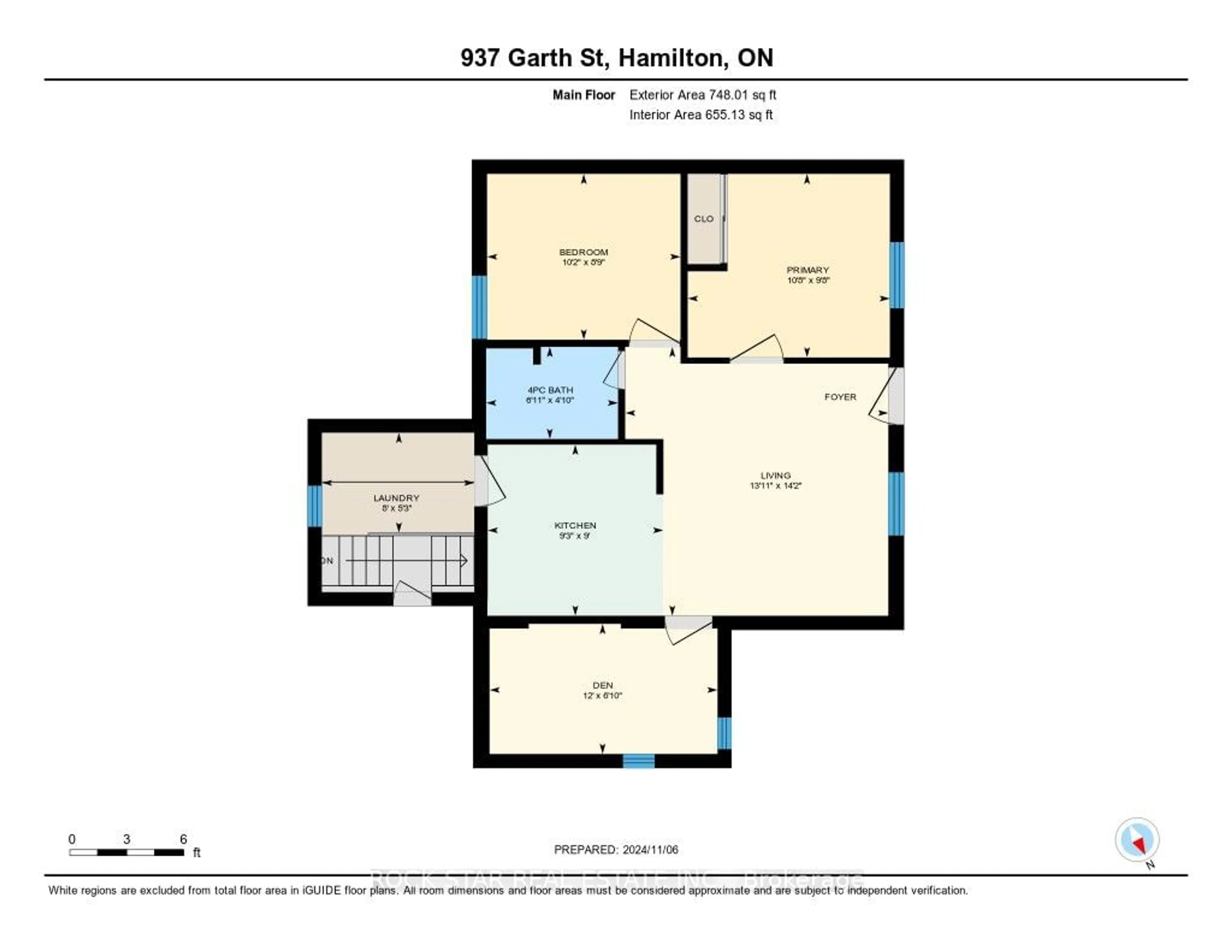 Floor plan for 937 Garth St, Hamilton Ontario L9C 4L3