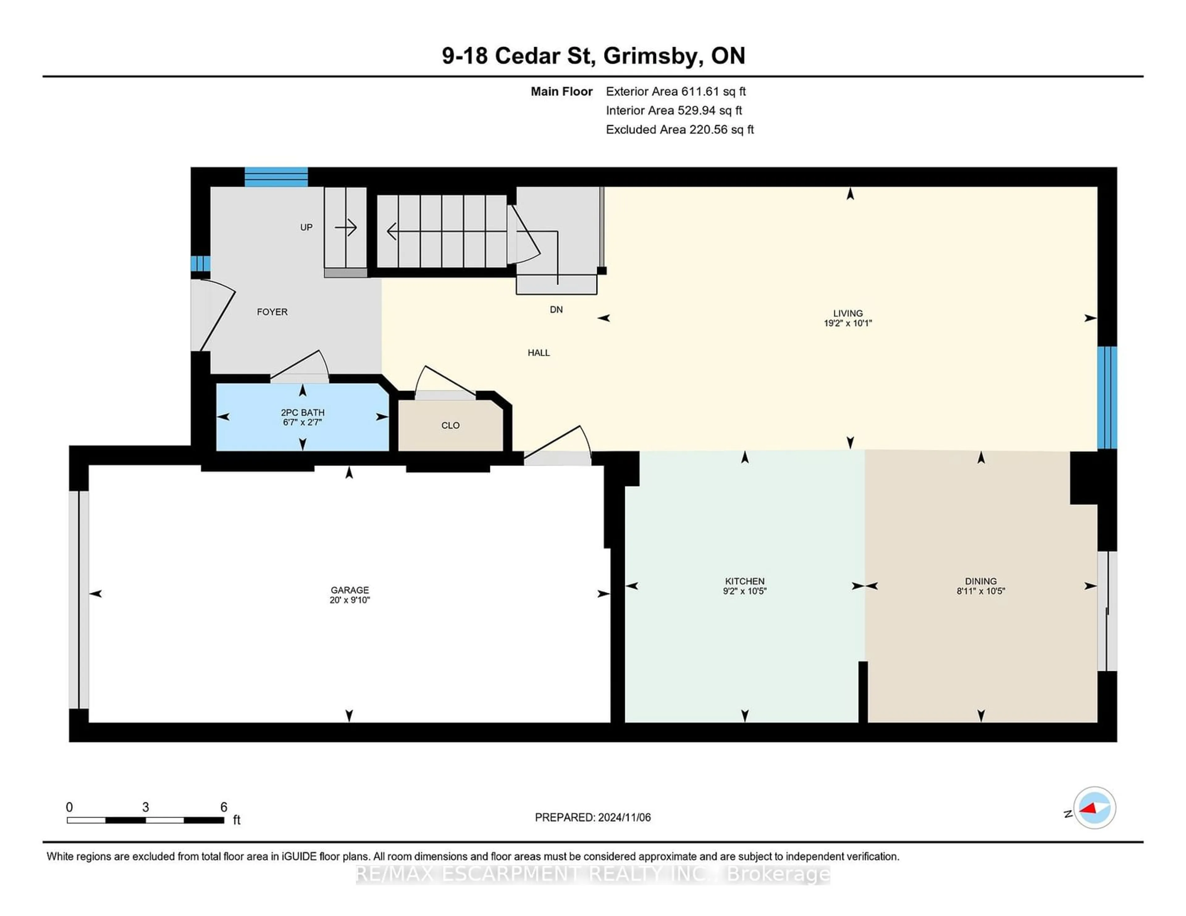 Floor plan for 18 Cedar St #9, Grimsby Ontario L3M 5M8