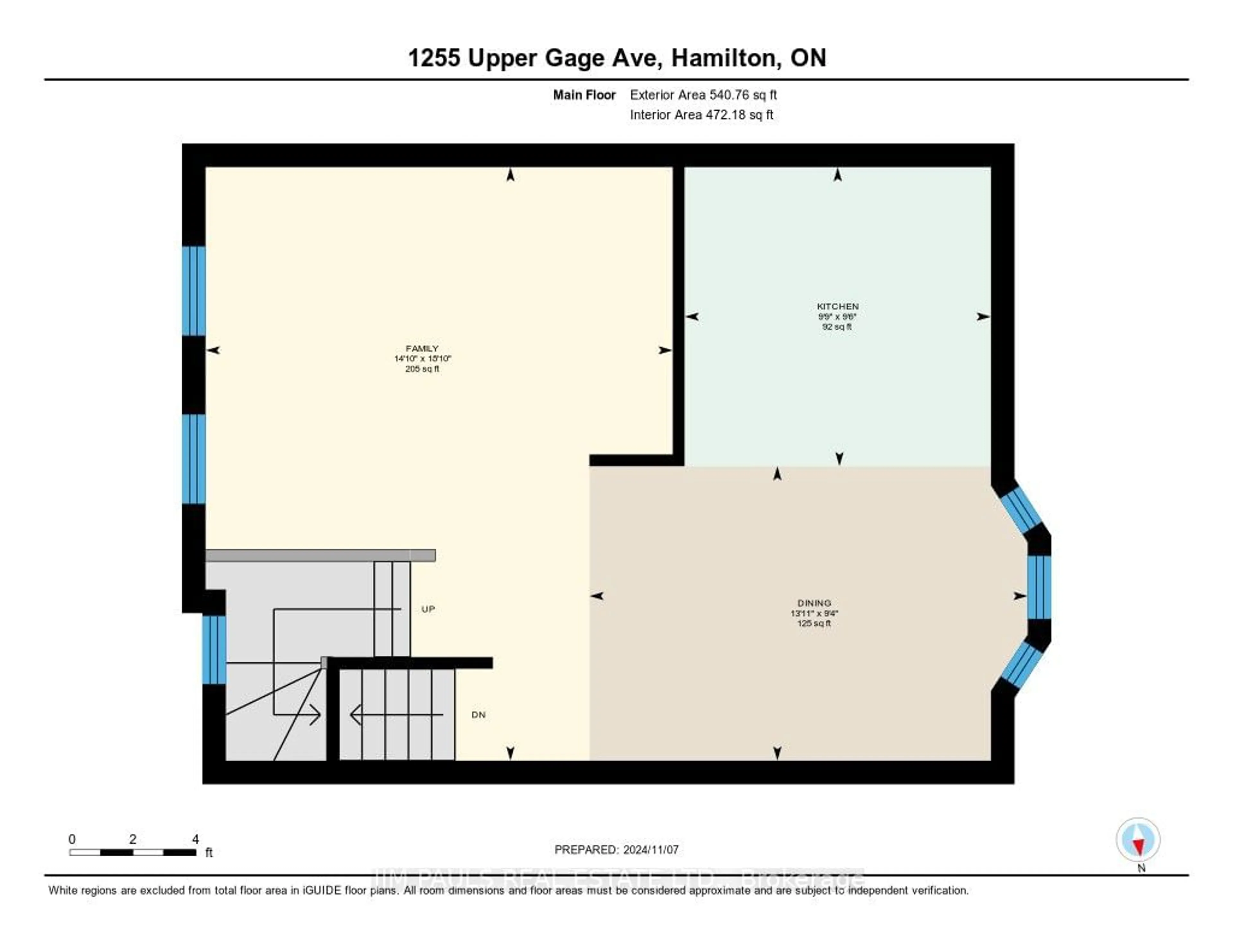 Floor plan for 1255 Upper Gage Ave #14, Hamilton Ontario L8W 3C7