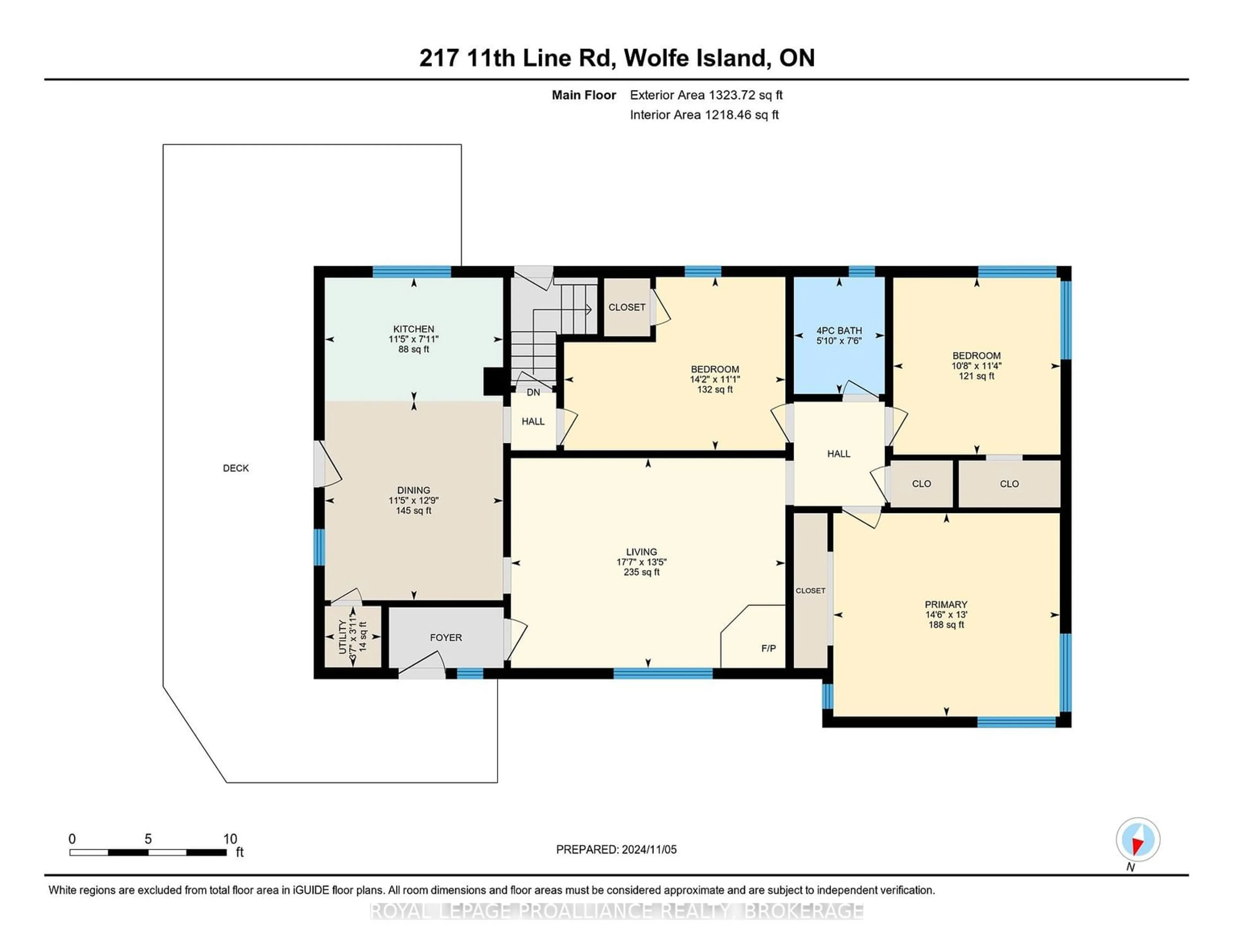 Floor plan for 217 Eleventh Line Rd, Frontenac Islands Ontario K0K 2Y0