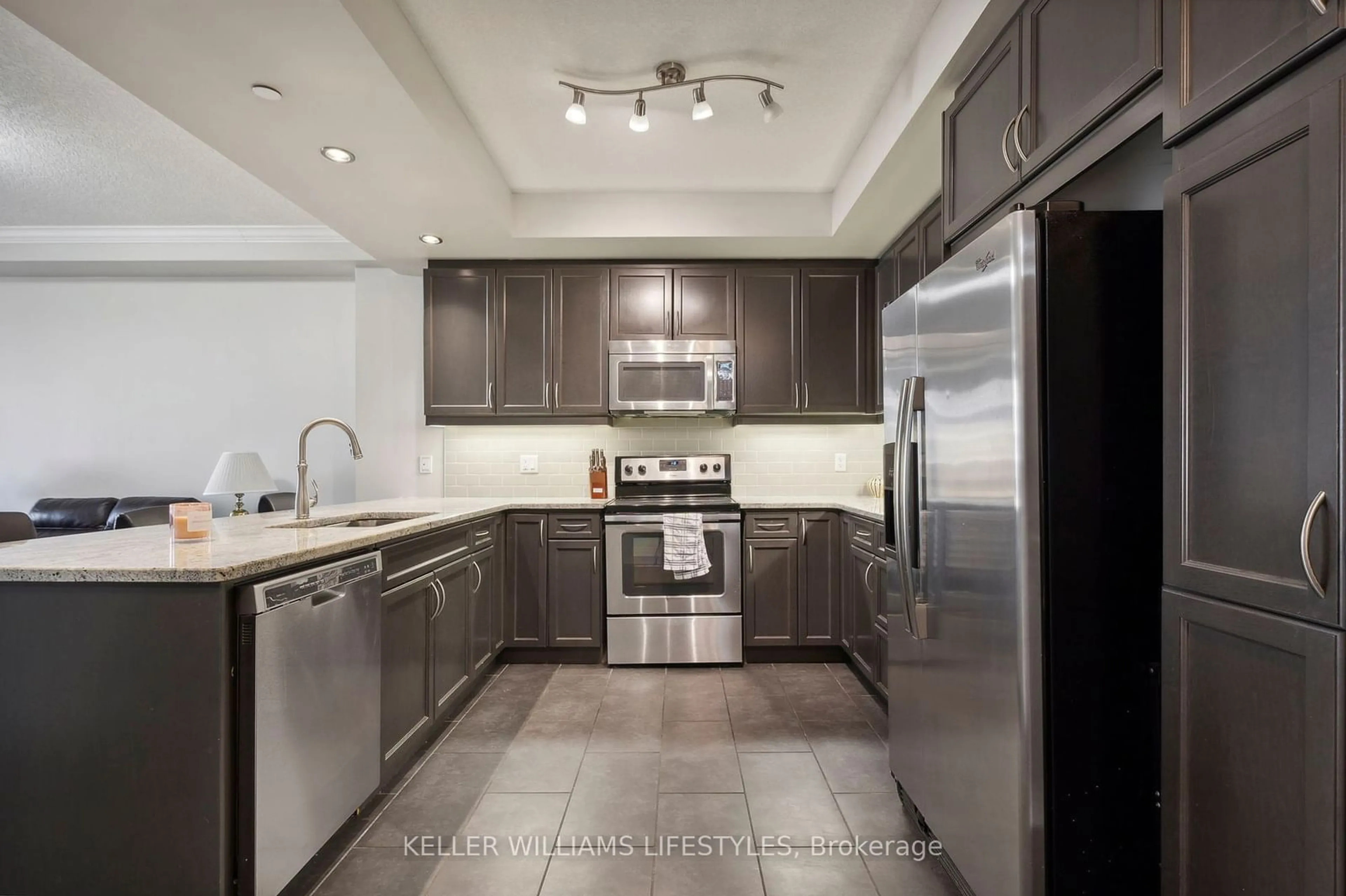 Contemporary kitchen, wood floors for 330 Ridout St #1210, London Ontario N6C 3Z3