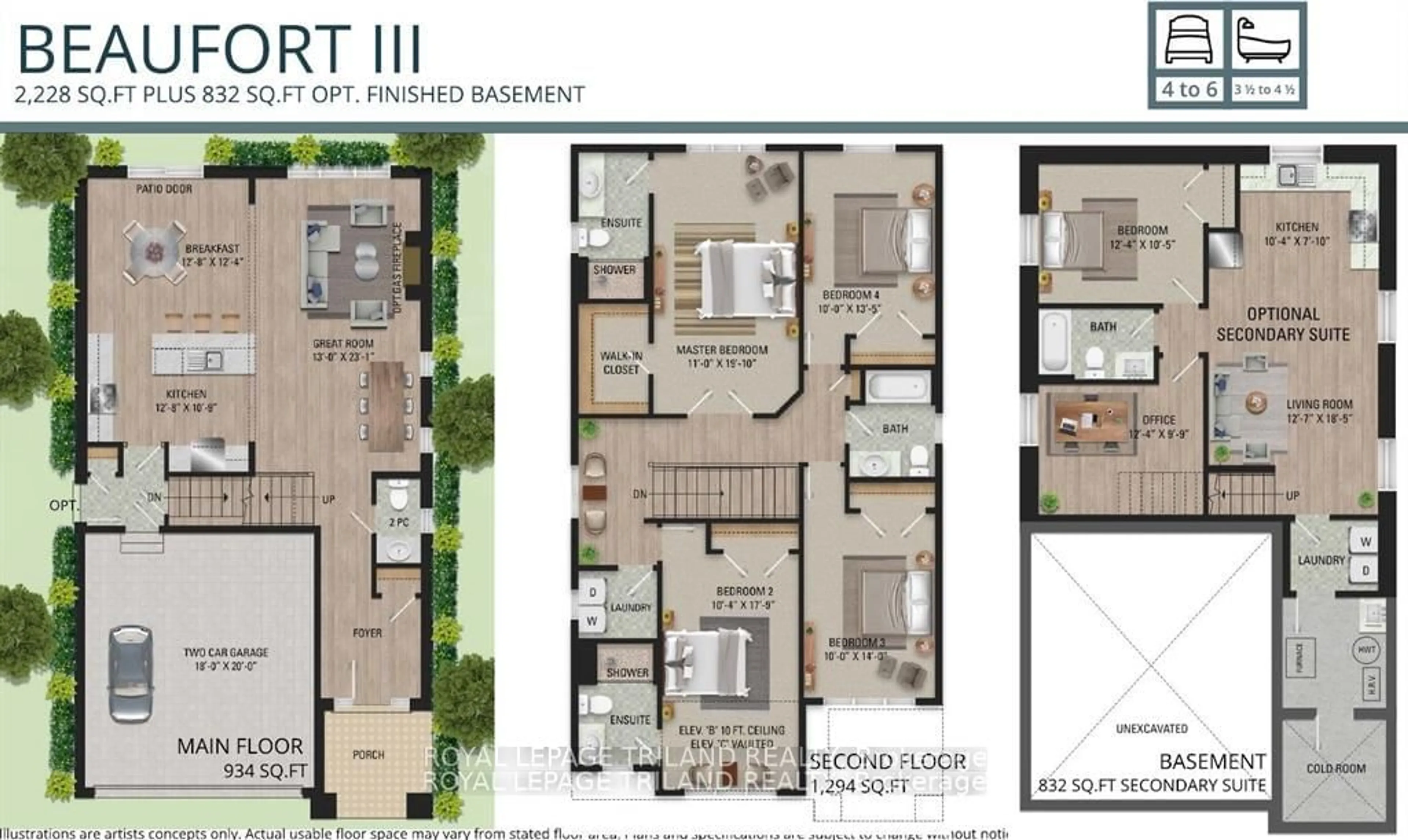 Floor plan for Lot 83 Heathwoods Ave, London Ontario N6P 1H5