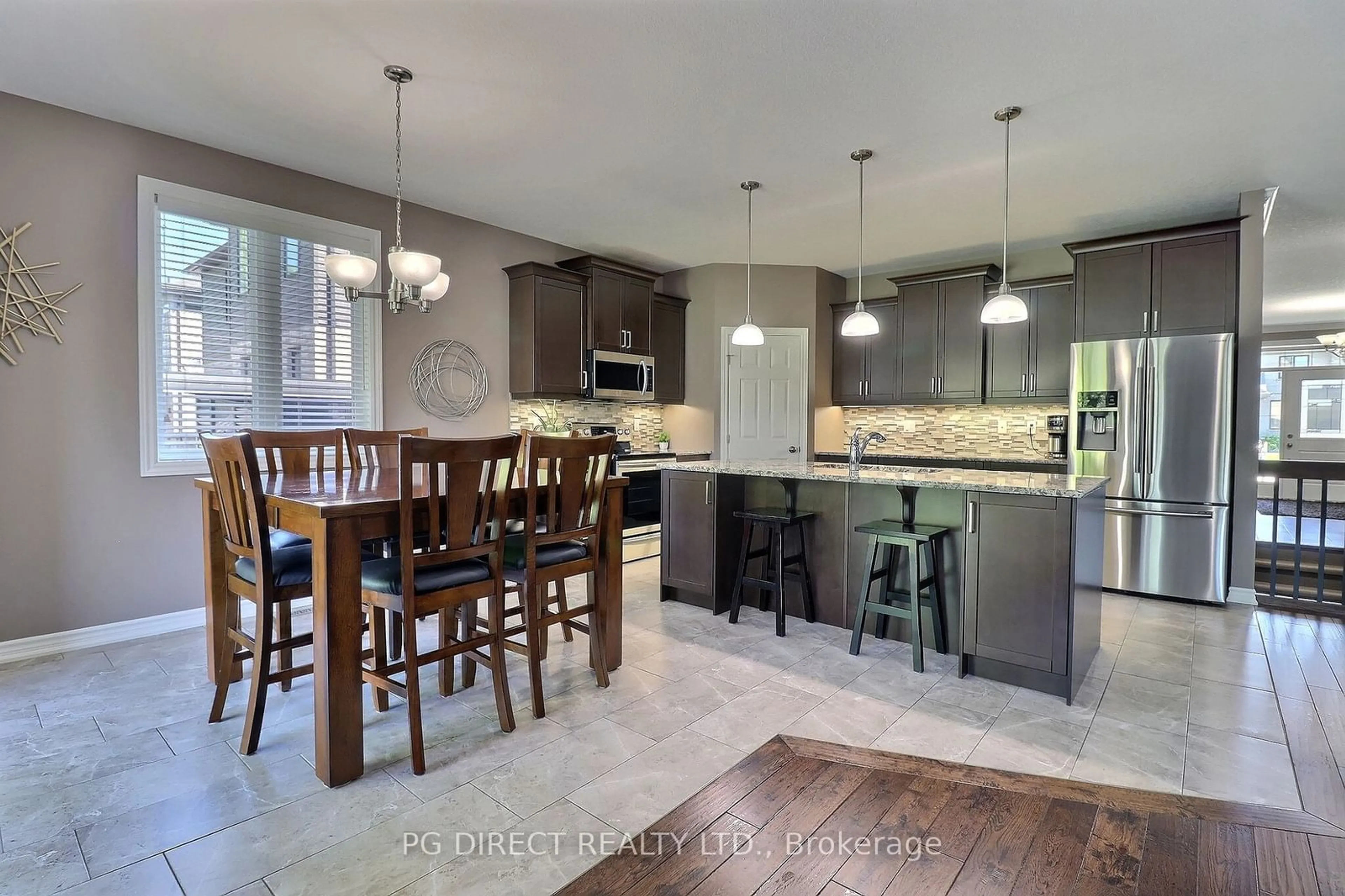 Open concept kitchen for 67 Caverhill Cres, Middlesex Centre Ontario N0L 1R0