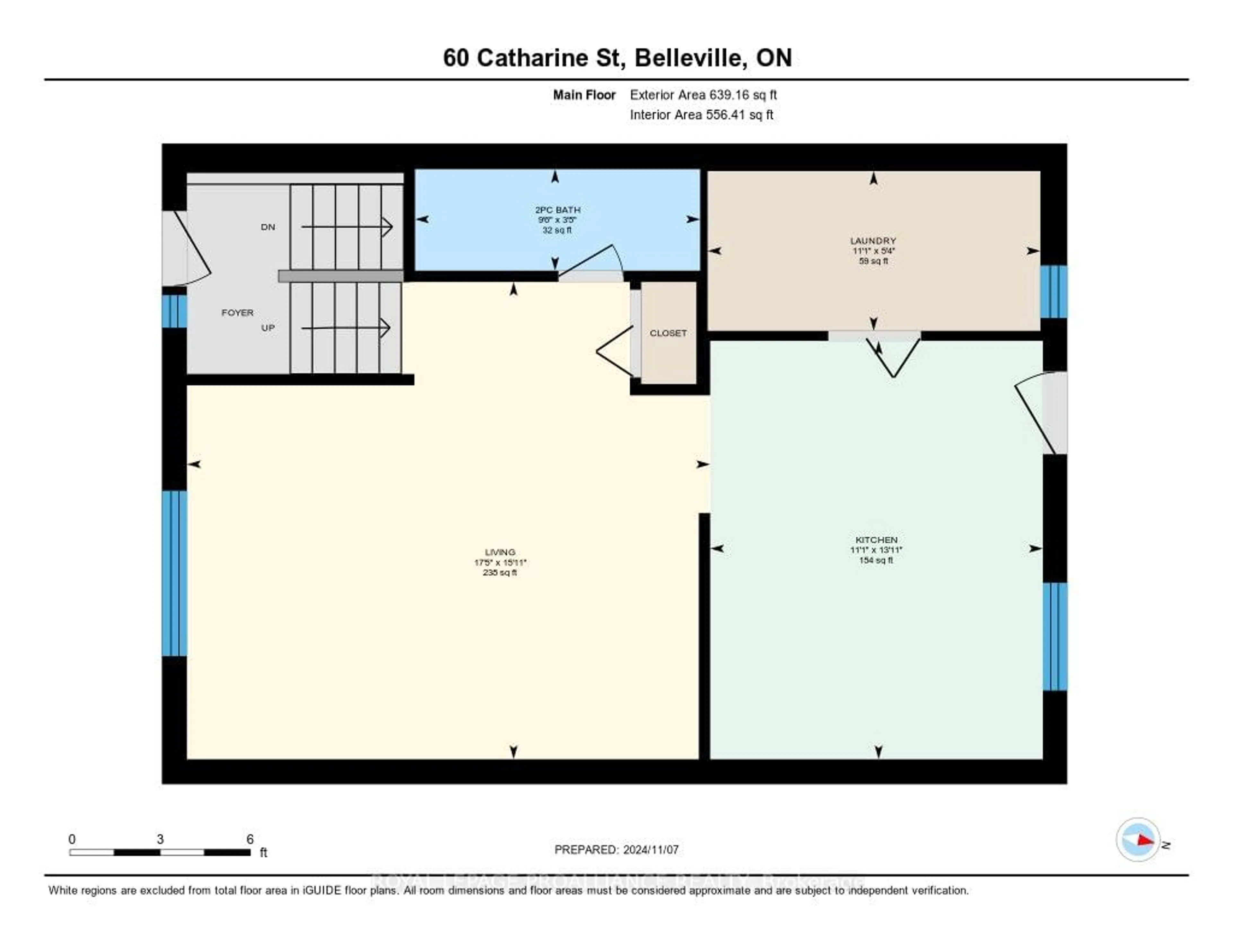 Floor plan for 60 Catharine St, Belleville Ontario K8P 1L7