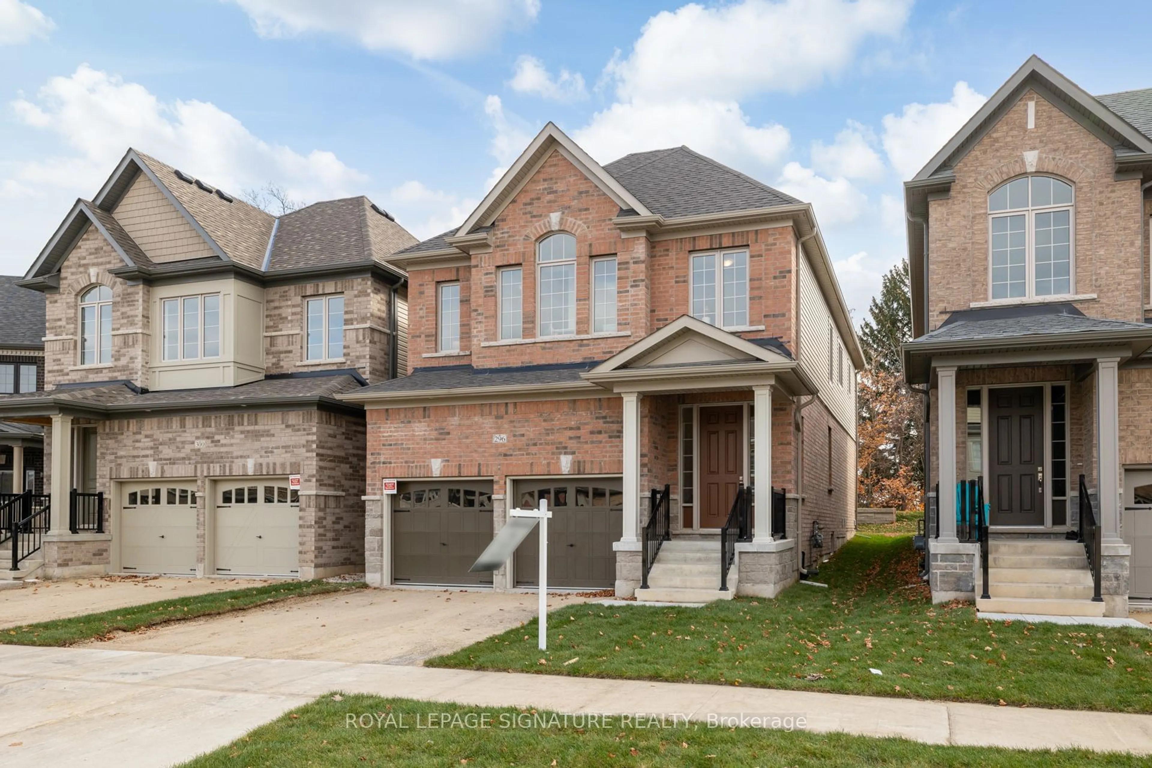 Home with brick exterior material for 296 Broadacre Dr, Kitchener Ontario N2R 0S6