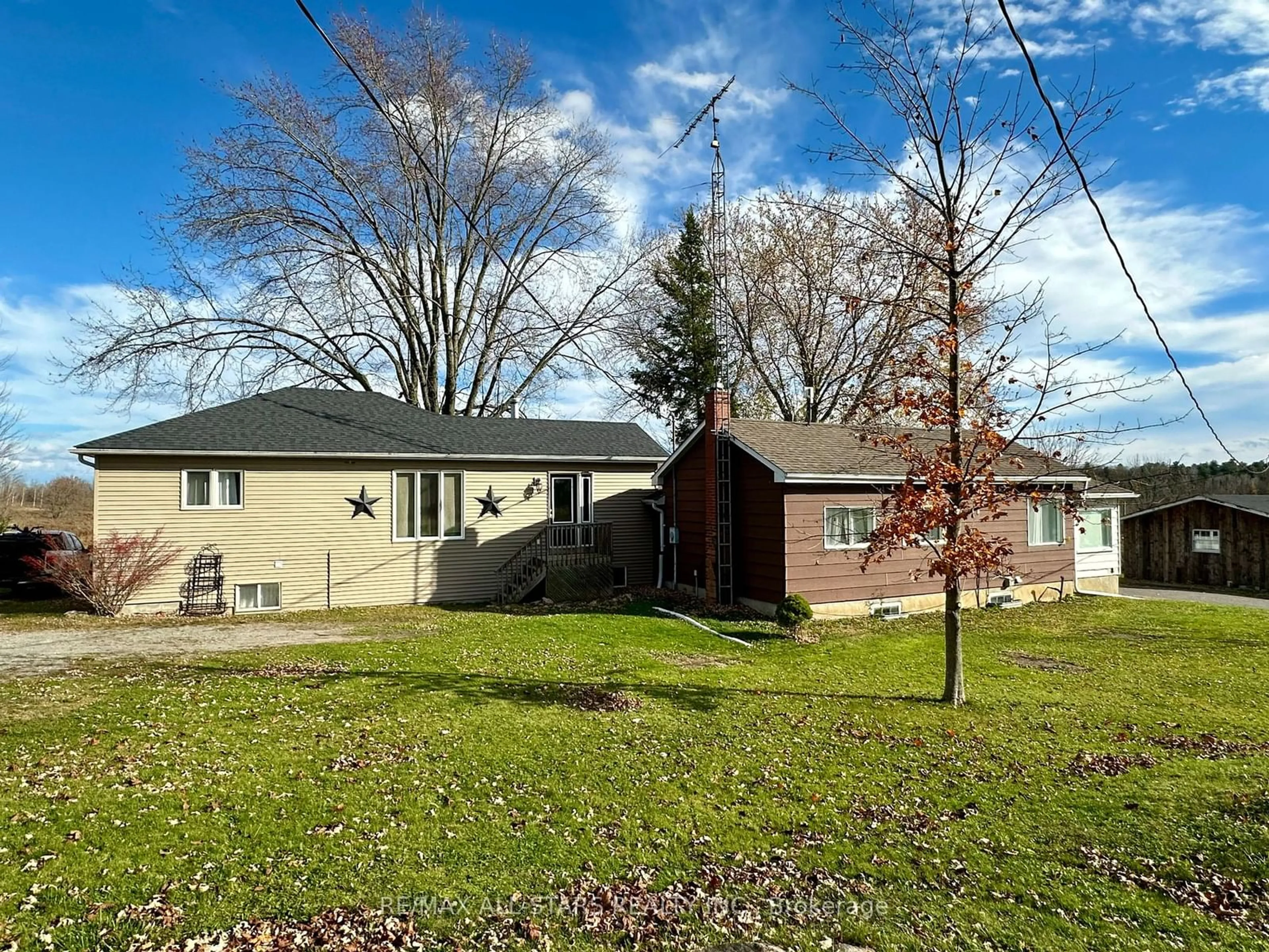 Frontside or backside of a home, the fenced backyard for 721 Hiawatha Line, Otonabee-South Monaghan Ontario K0L 2G0