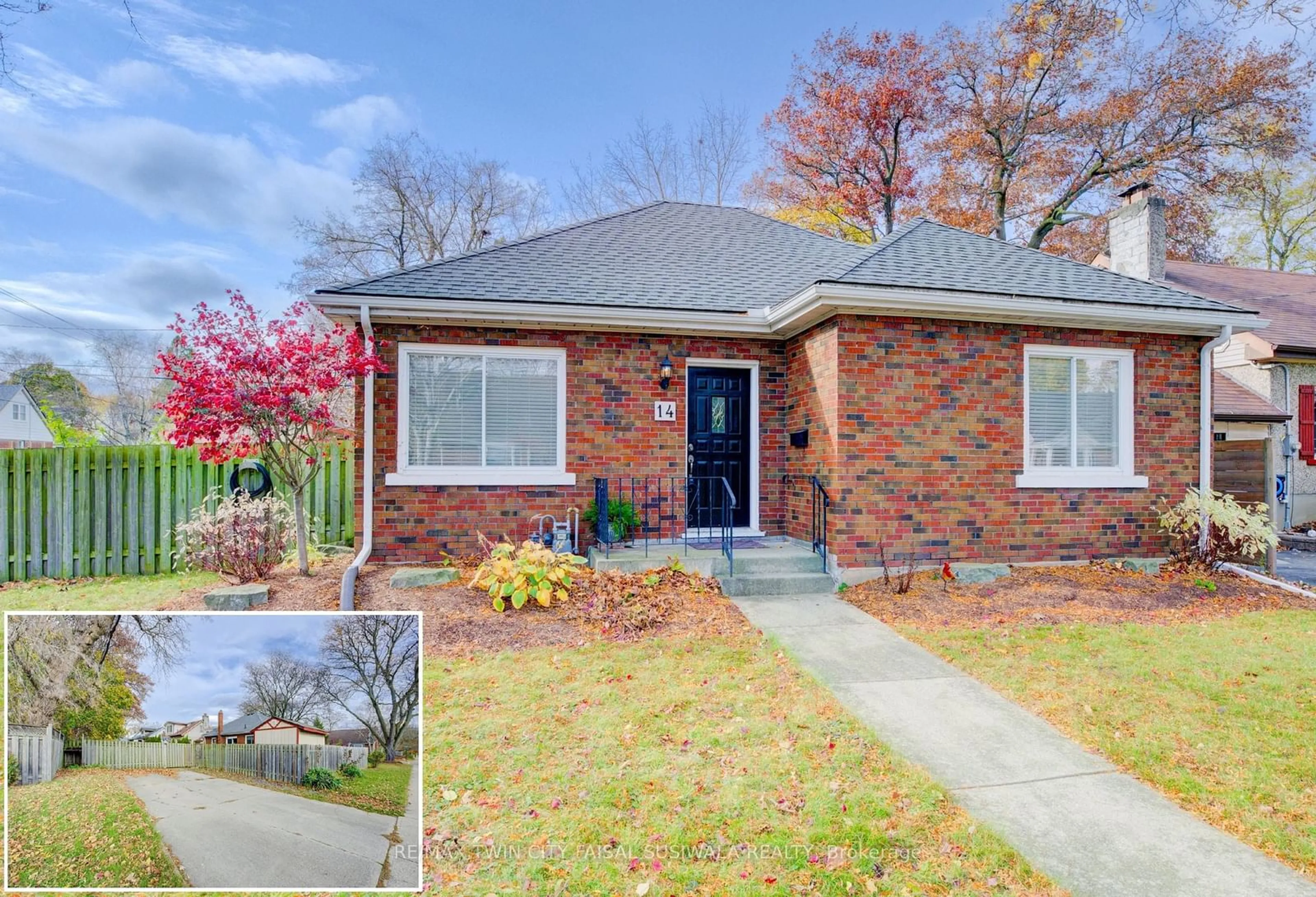 Home with brick exterior material for 14 Dudhope Ave, Cambridge Ontario N1R 4T1