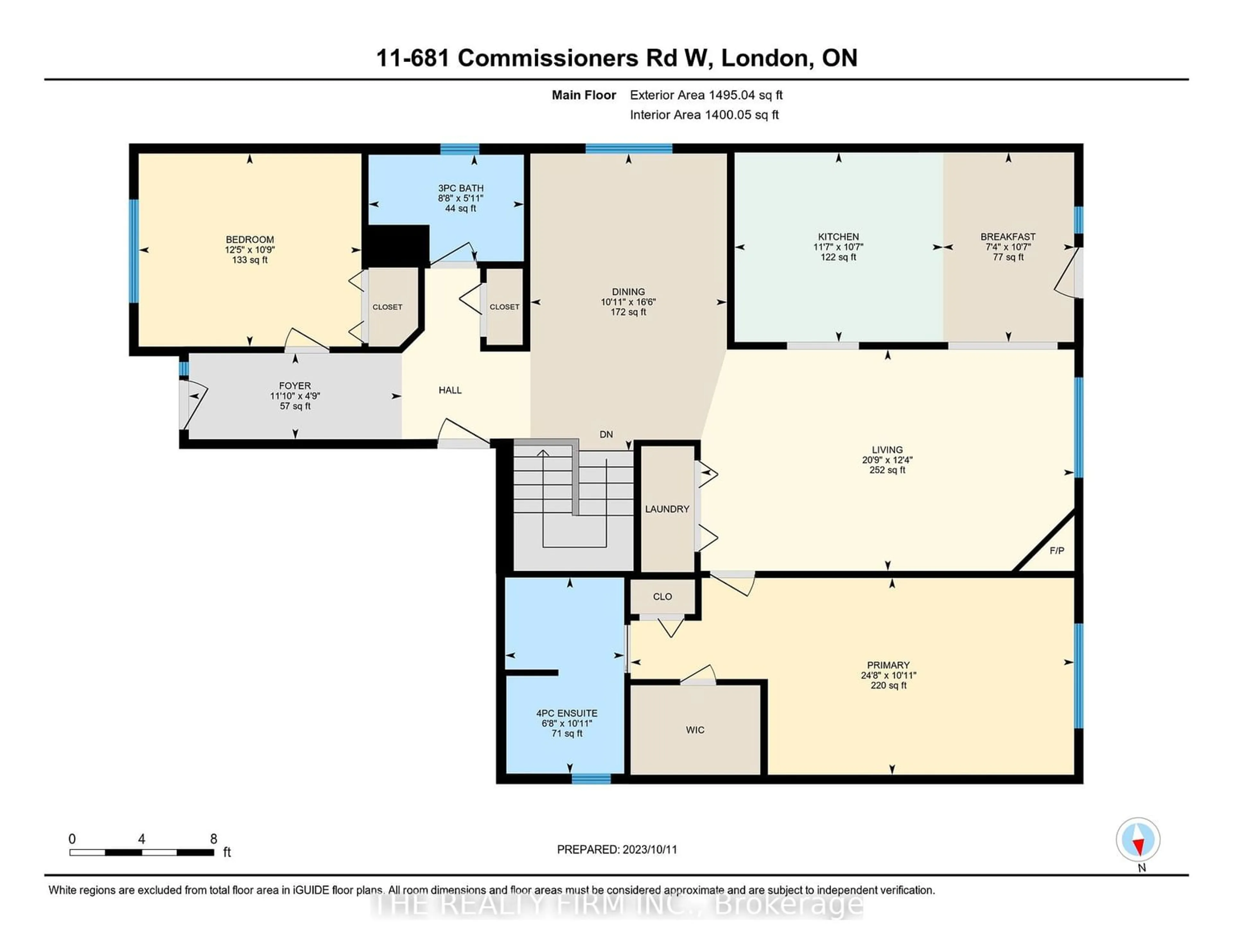 Floor plan for 681 Commissioners Rd #11, London Ontario N6K 4T9