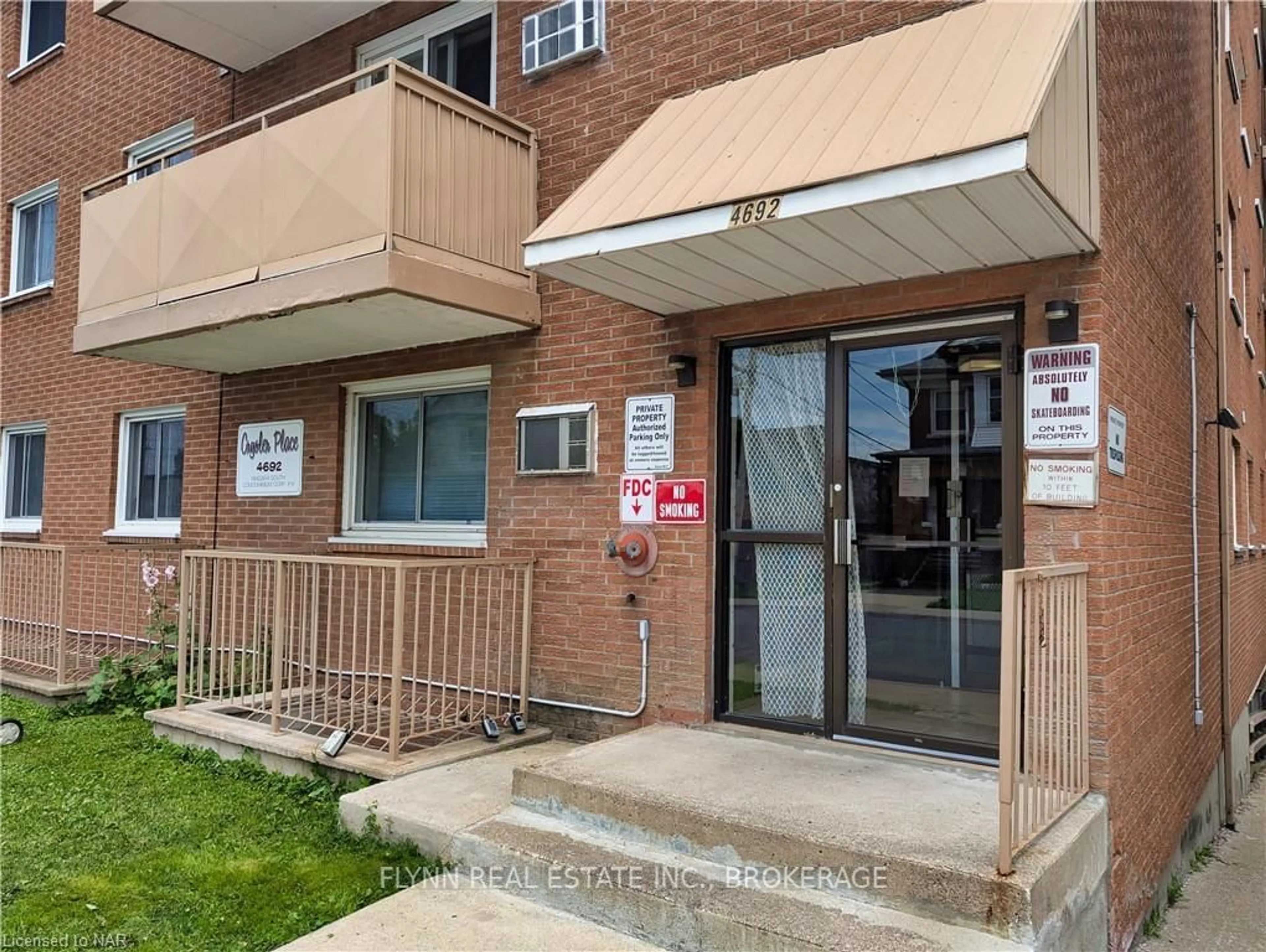 A pic from exterior of the house or condo, the front or back of building for 4692 CRYSLER Ave #305, Niagara Falls Ontario L2E 3V8