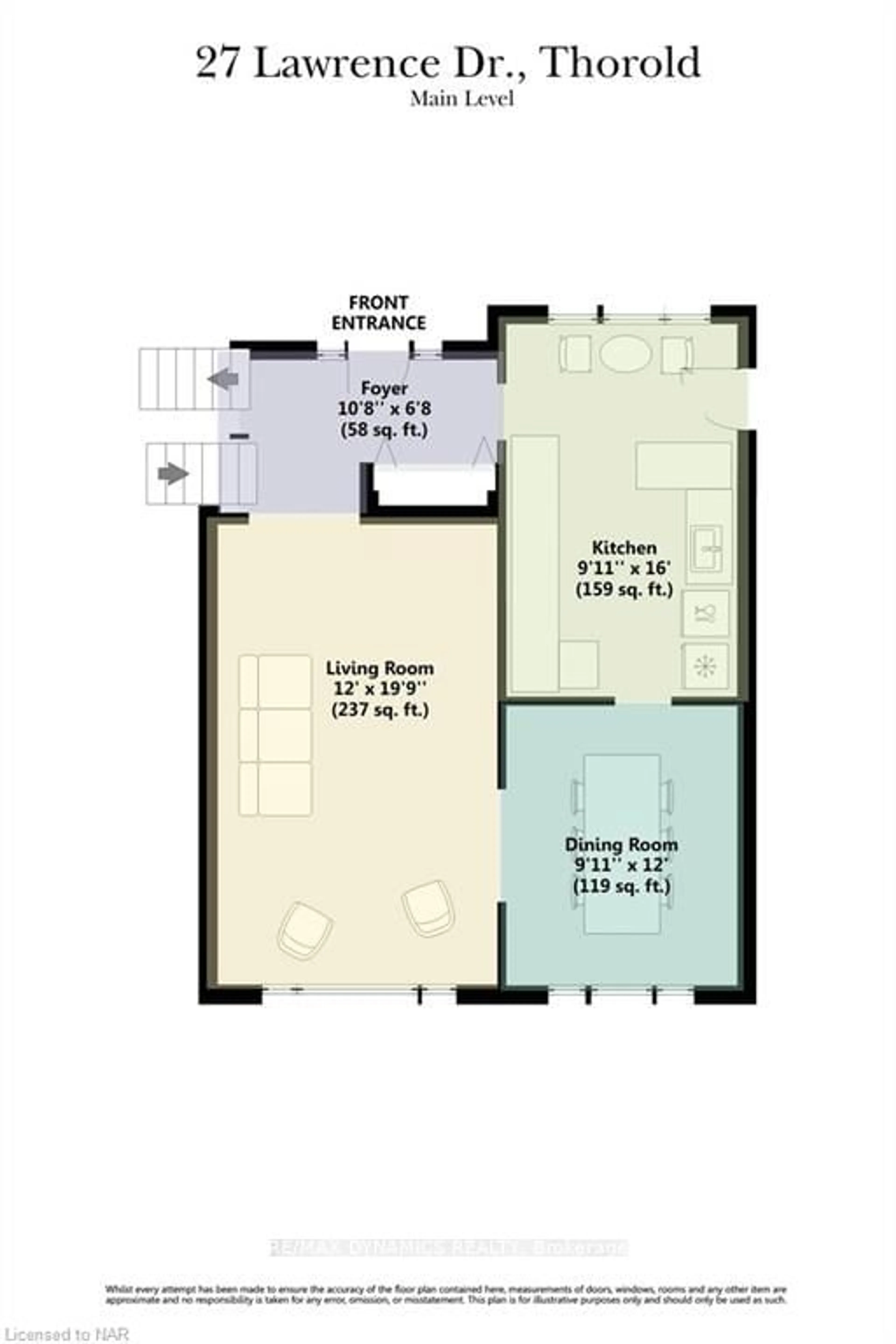 Floor plan for 27 LAWRENCE Dr, Thorold Ontario L2V 2X6