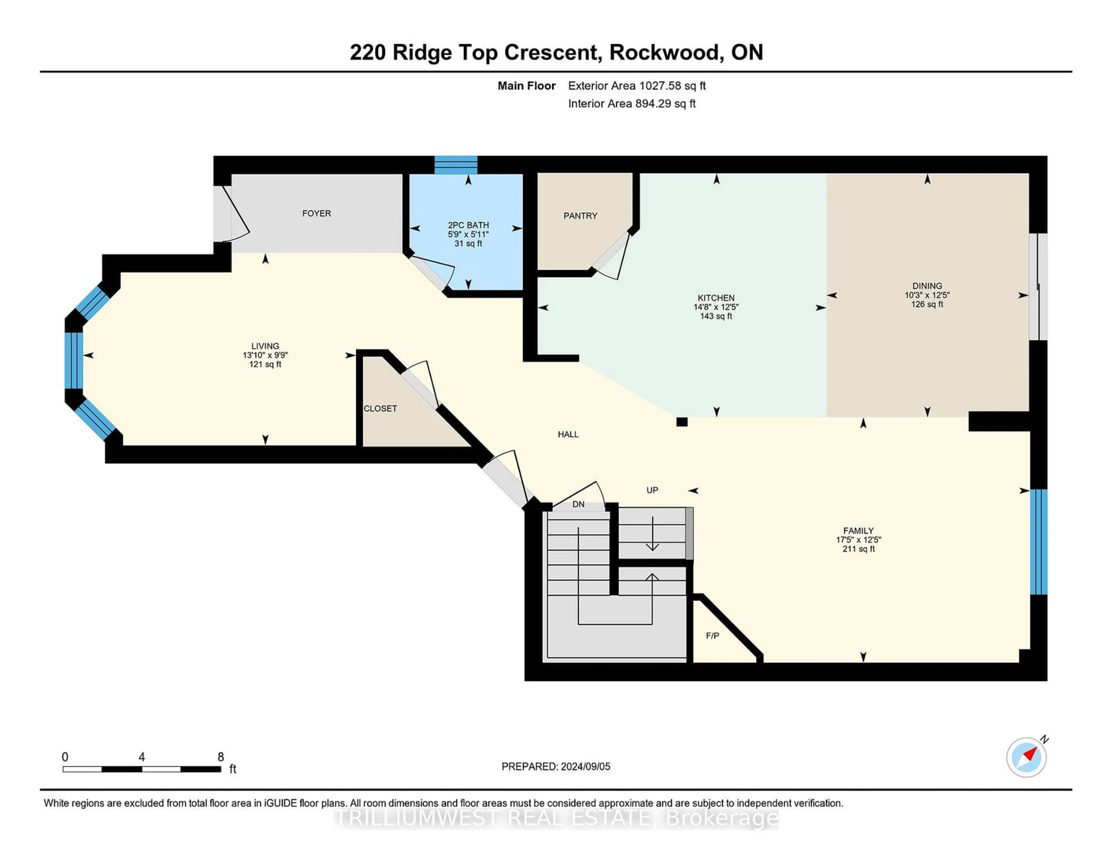 Floor plan for 220 Ridge Top Cres, Guelph/Eramosa Ontario N0B 2K0