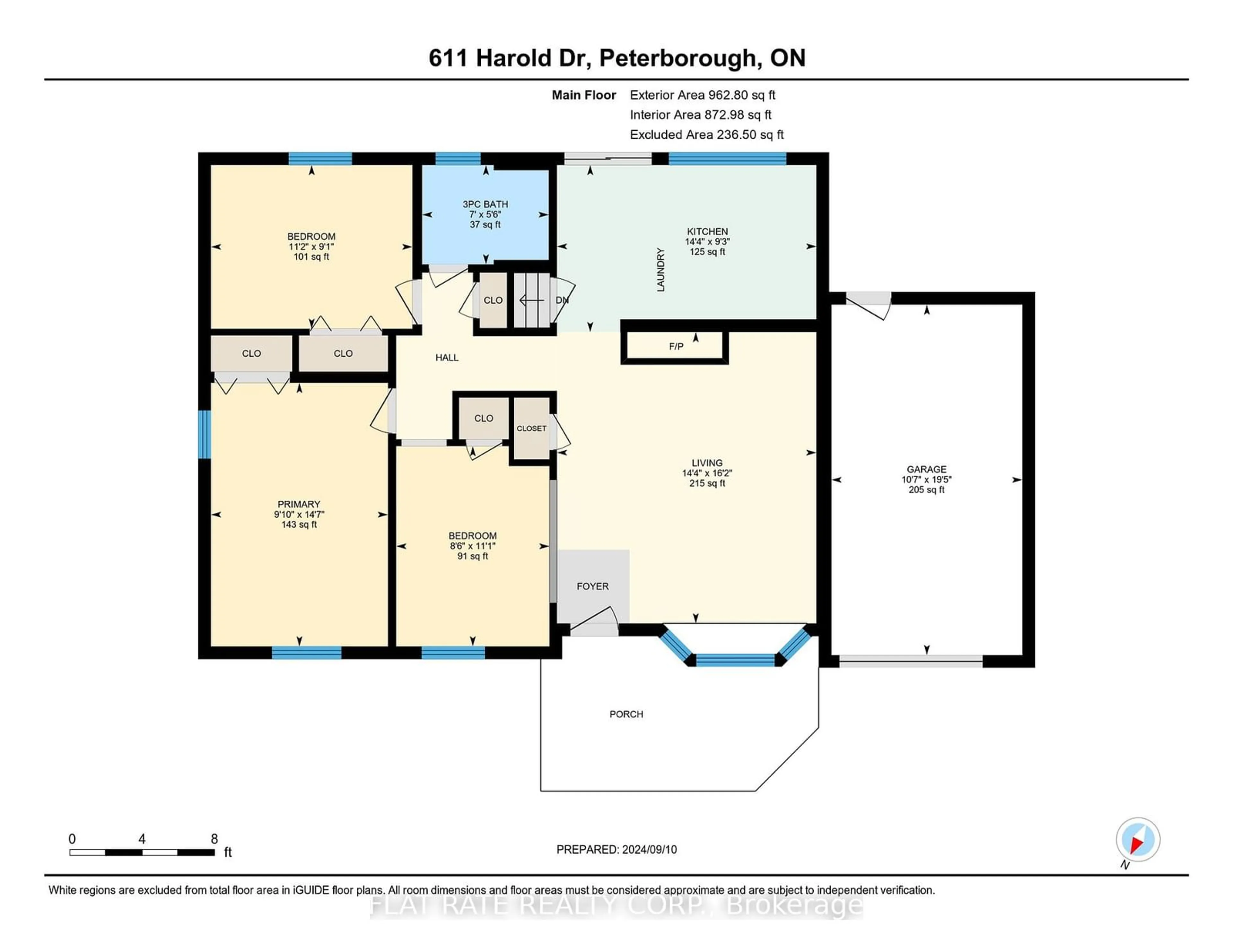 Floor plan for 611 Harold Dr, Peterborough Ontario K9J 3X9