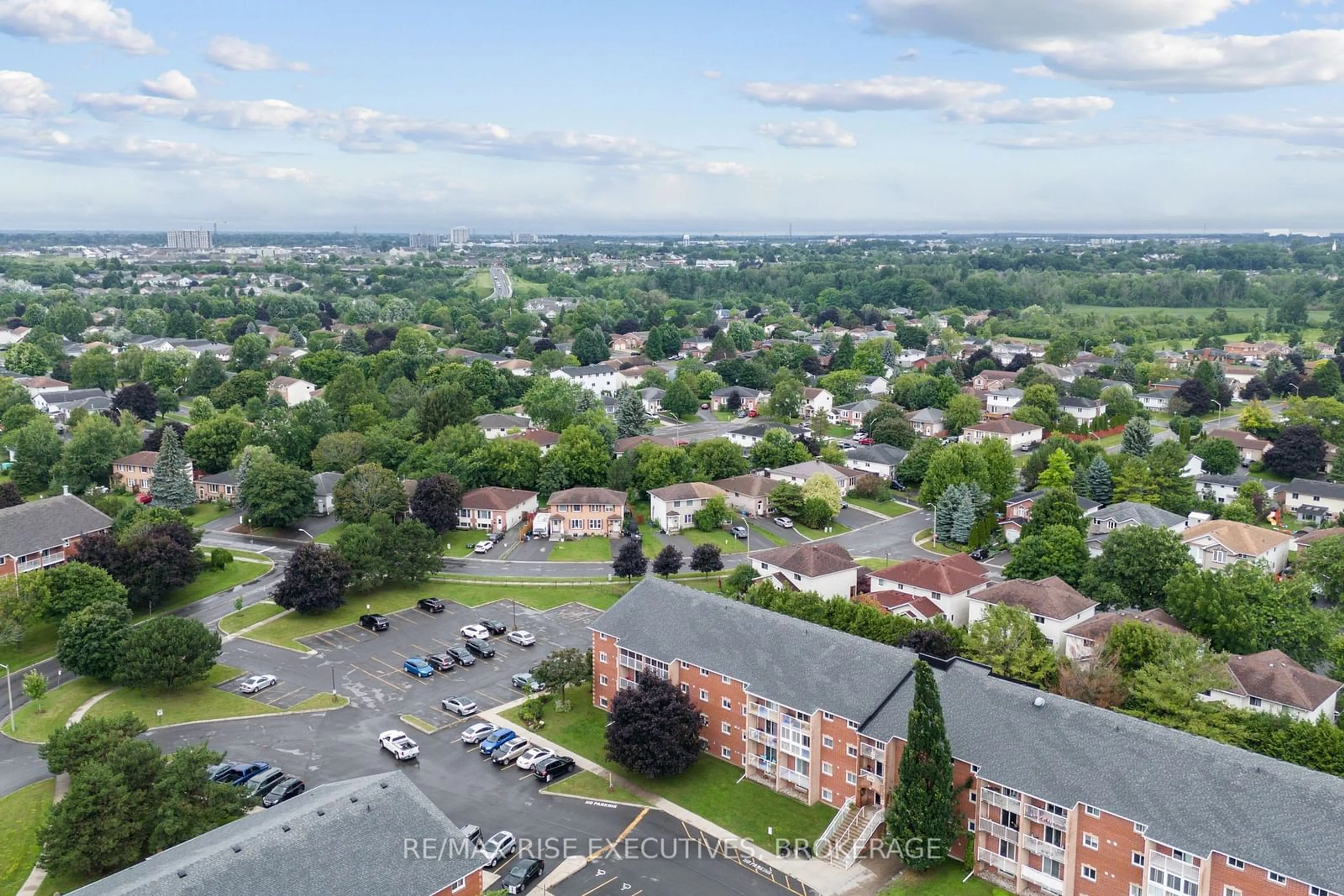 A pic from exterior of the house or condo, the view of city buildings for 566 ARMSTRONG Rd #406, Kingston Ontario K7M 8M2